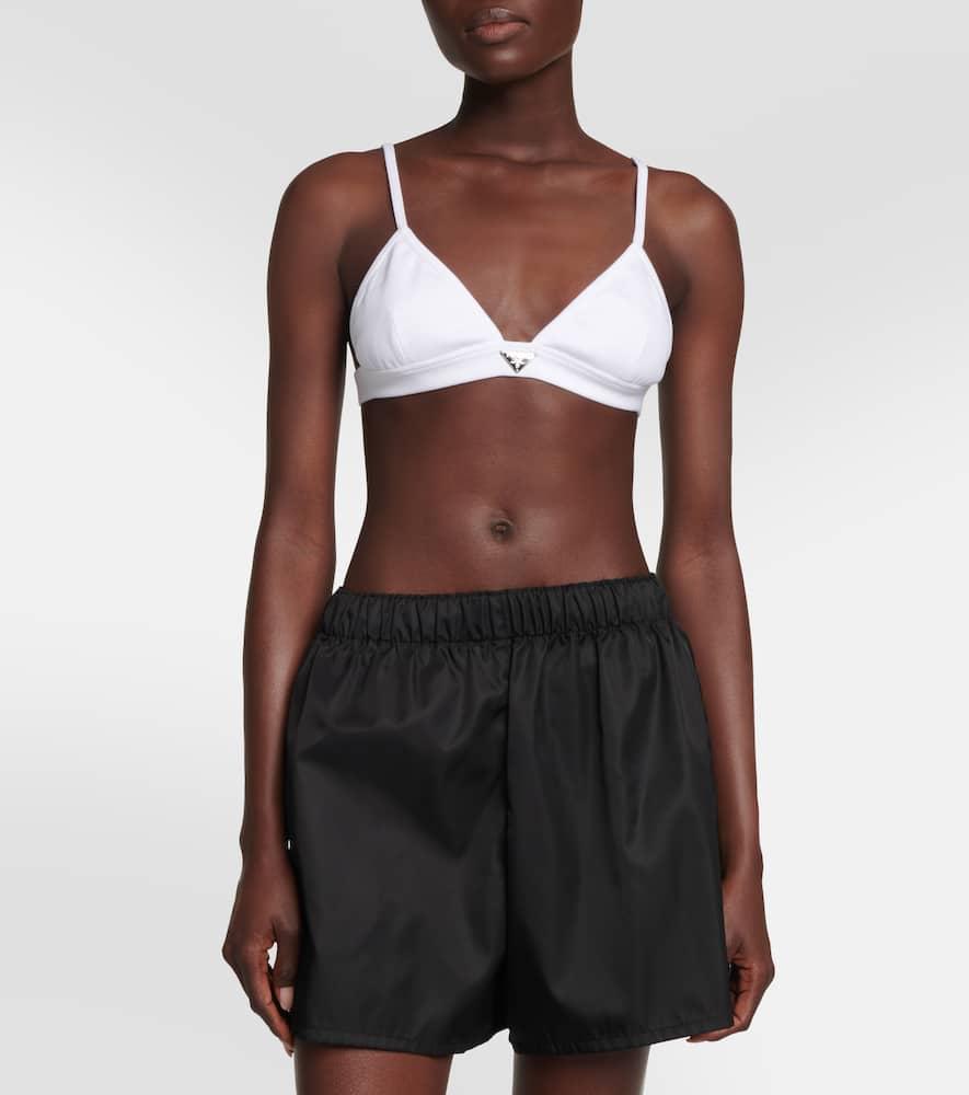 【プラダ・PRADA】Printed nylonette bra Prada Printed Nylonette Bra Top | Saks Fifth Avenue