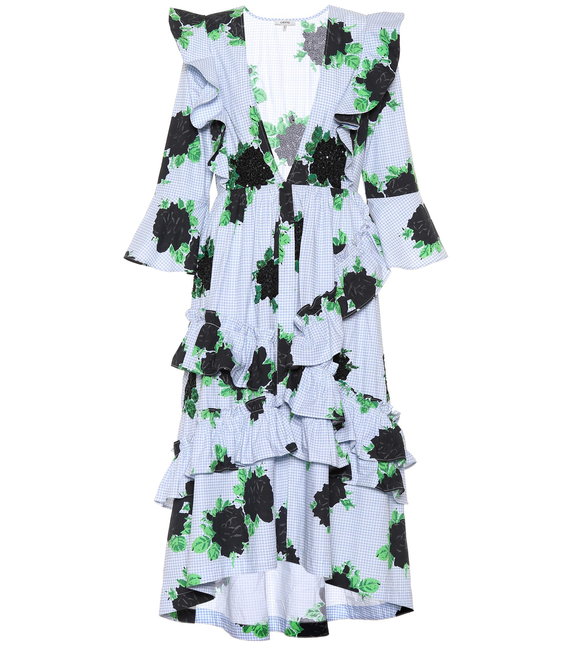 ganni cotton dress