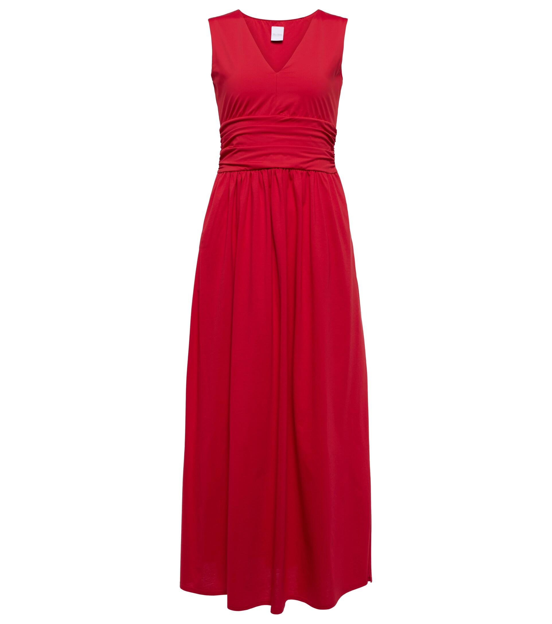 Max Mara Giava Jersey Maxi Dress in Red | Lyst