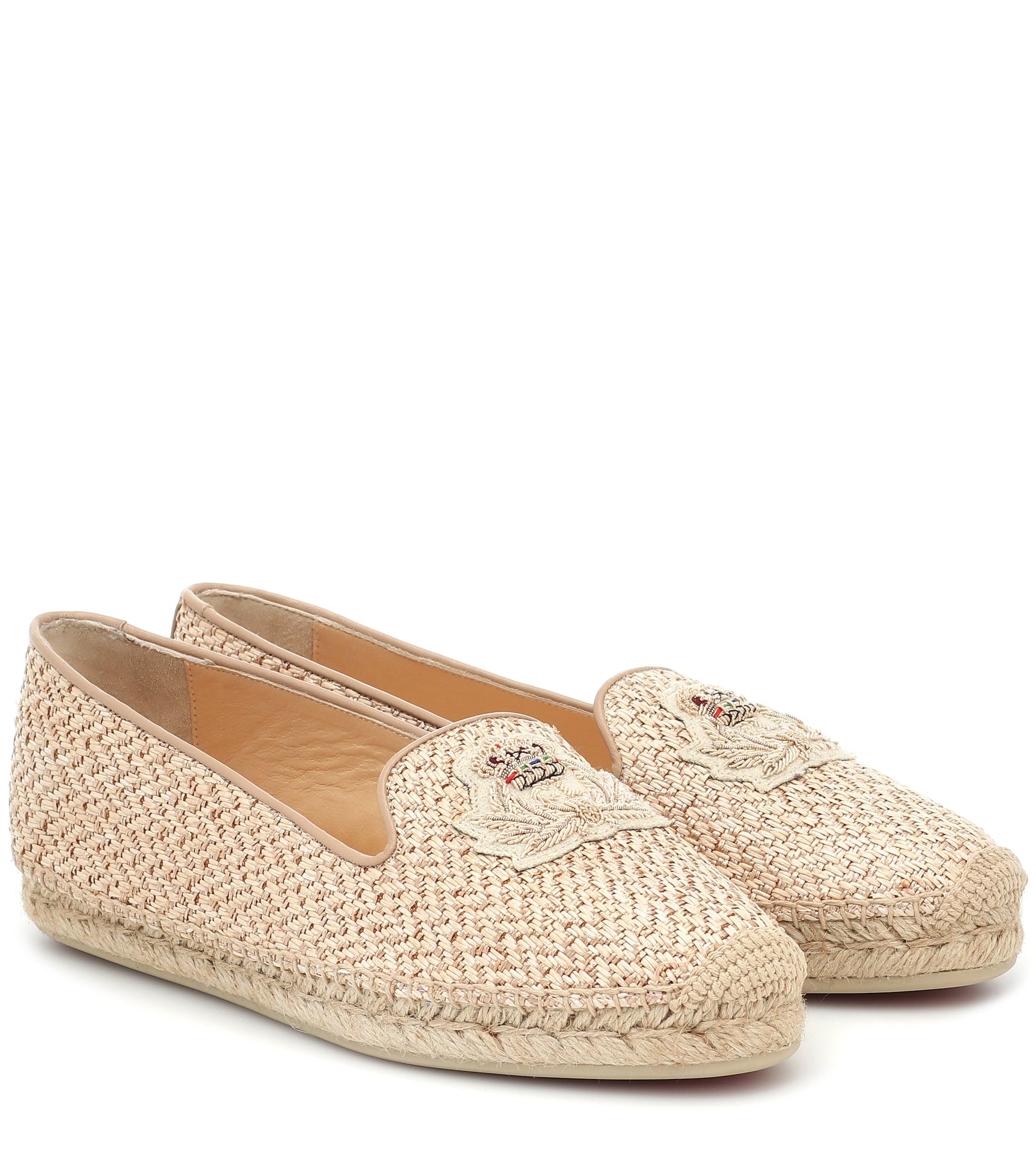 louboutin flat espadrilles