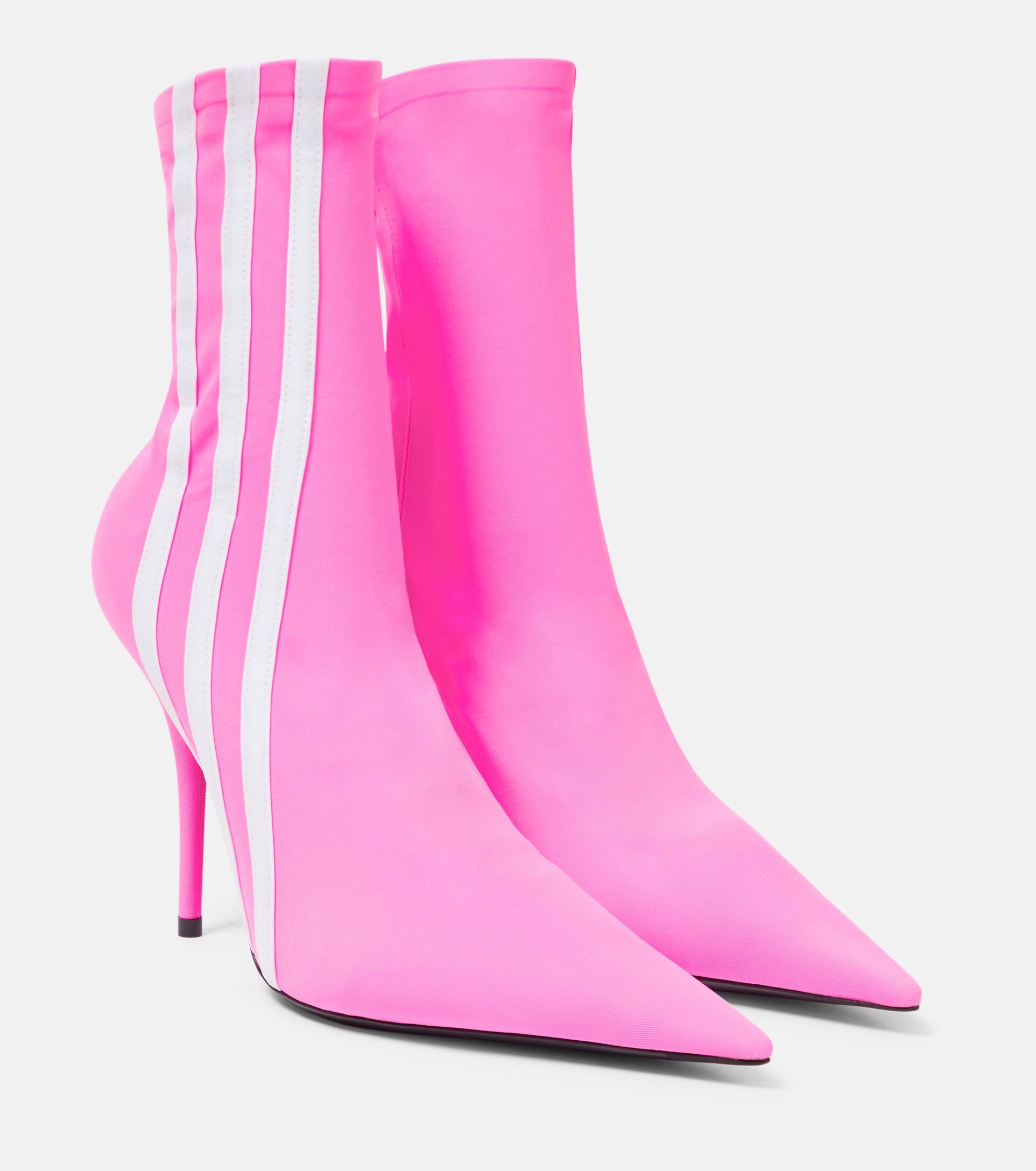 Balenciaga X Adidas Knife Sock Ankle Boots in Pink | Lyst