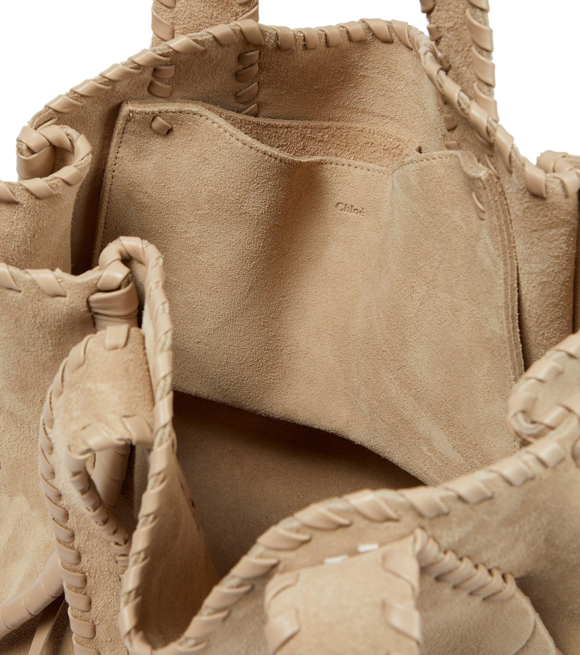 Small Mony Suede Top Handle Bag