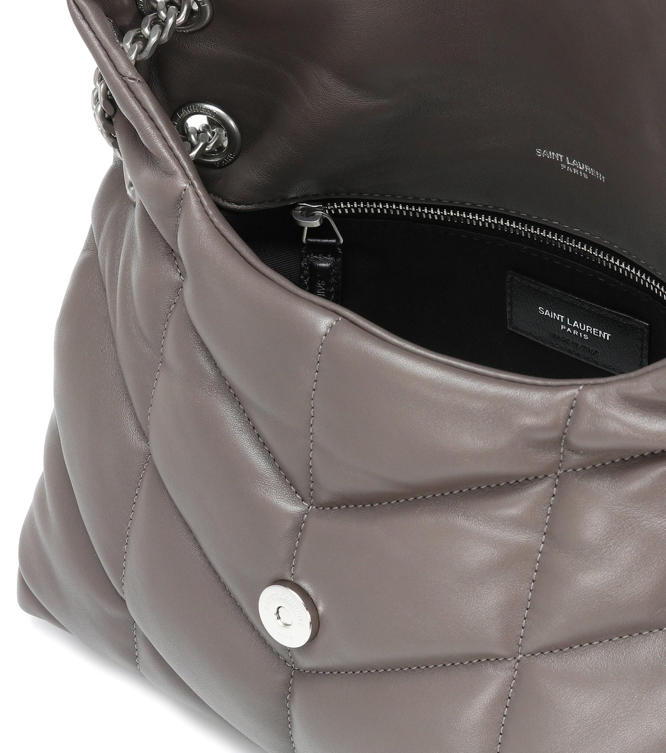Saint Laurent 'Loulou Small' Shoulder Bag Women's Grey