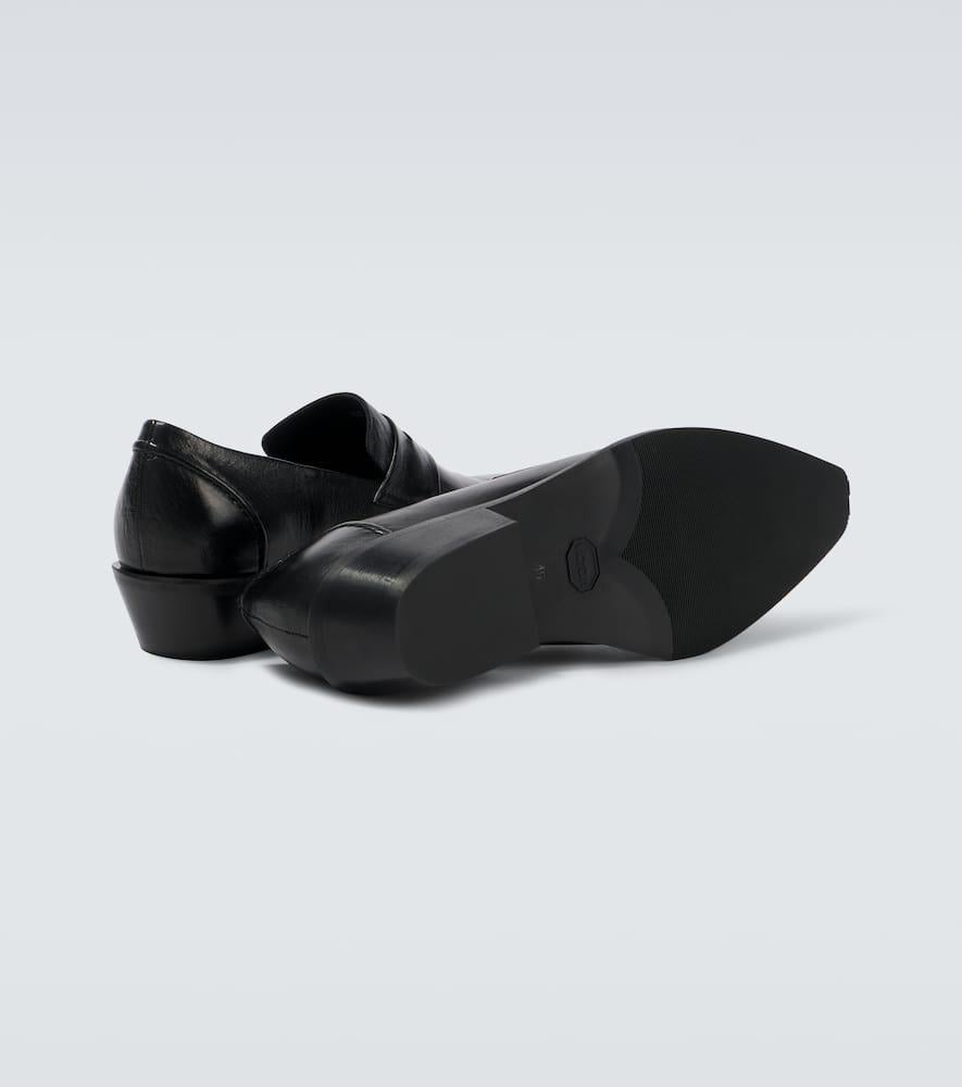 Our Legacy Cypher Leather Penny Loafers in Black for Men | Lyst