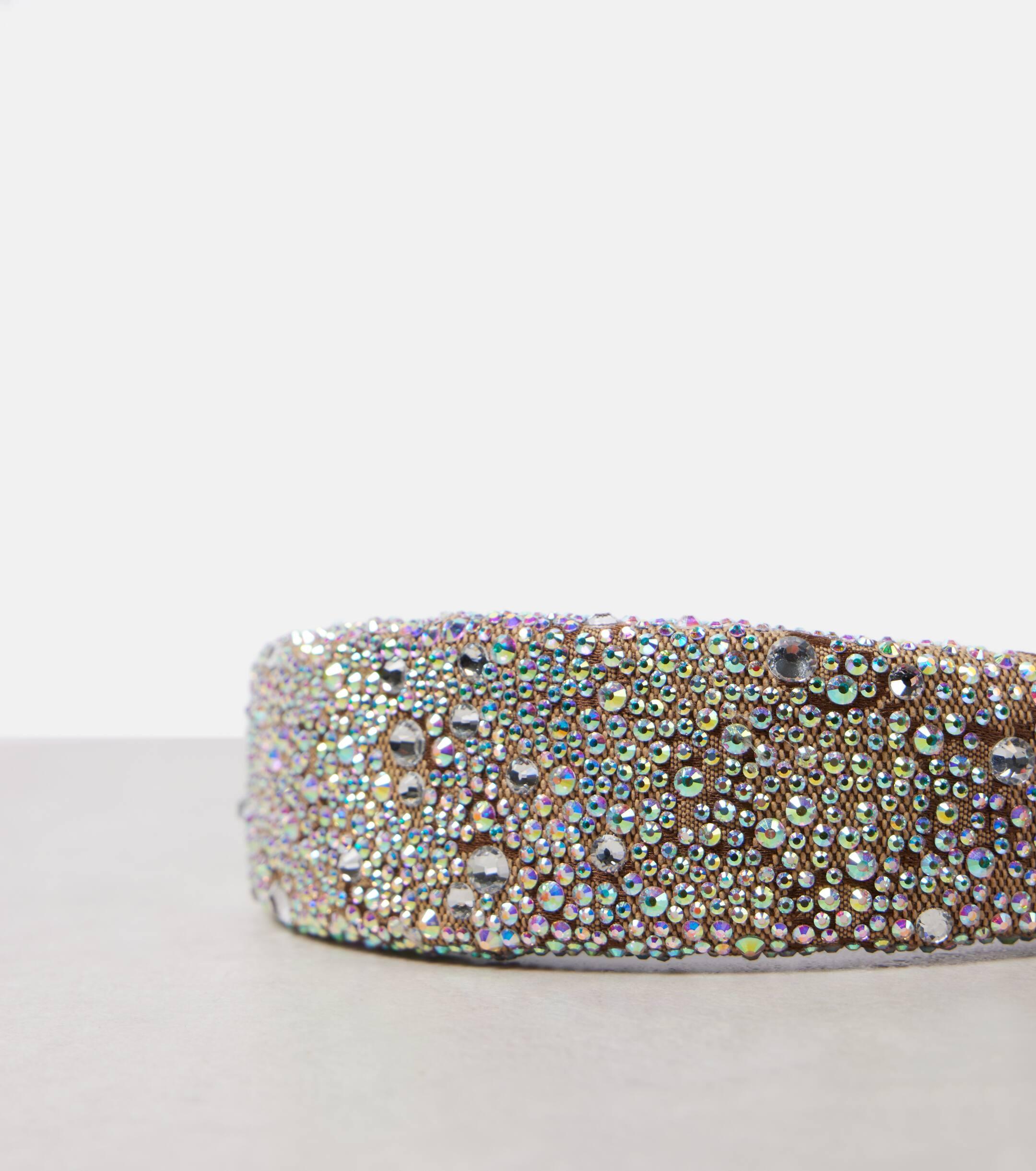 Gucci Hairband with Square Crystals, GG Design, NWB! RARE 71024 auth GUCCI midnight blue GG VELVET Headband | eBay main image 2