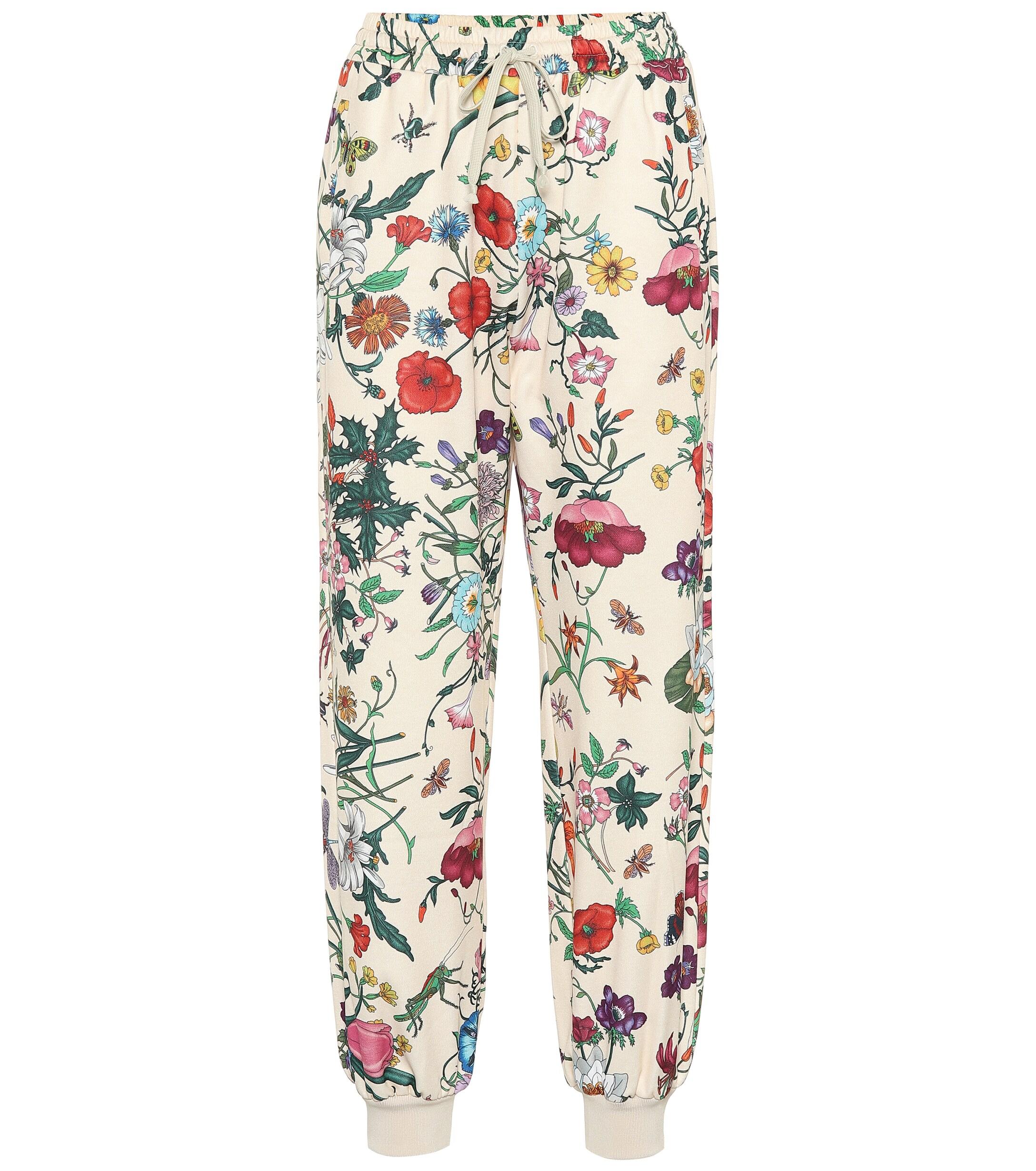 gucci floral joggers