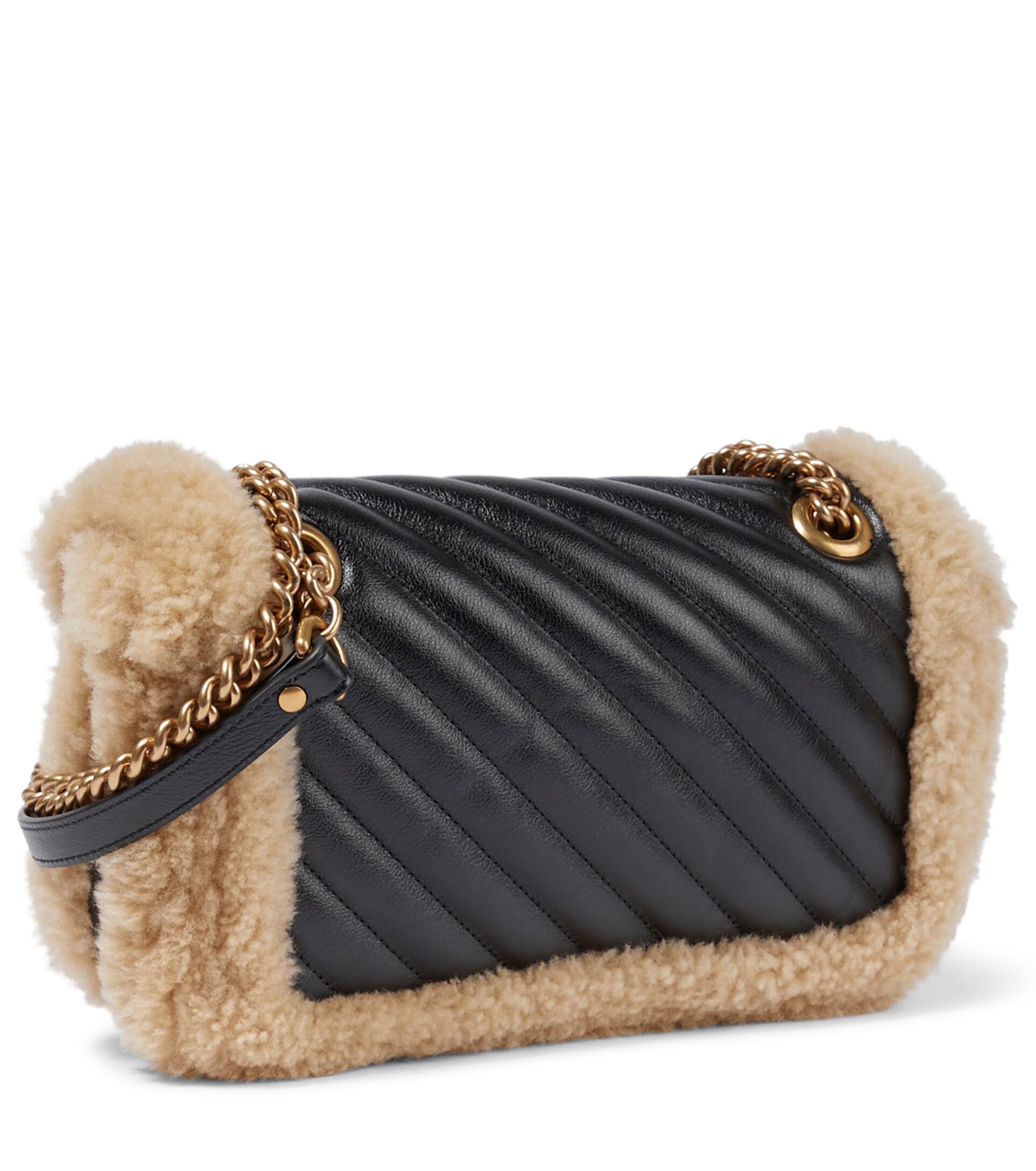 【SALE】【GUCCI 】 GG Marmont Shearling mini bag バッグ GUCCI Shearling Matelasse Super Mini GG Marmont Shoulder Bag
