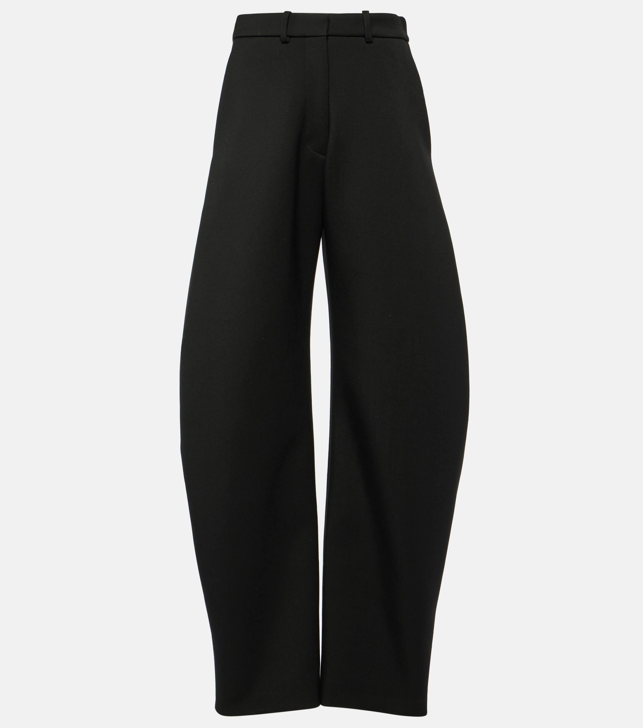 Pantalon Noir Femme COS – Taille XS – Taille Haute, Jambe Fuselée, Mélange De Laine 42%, Stretch