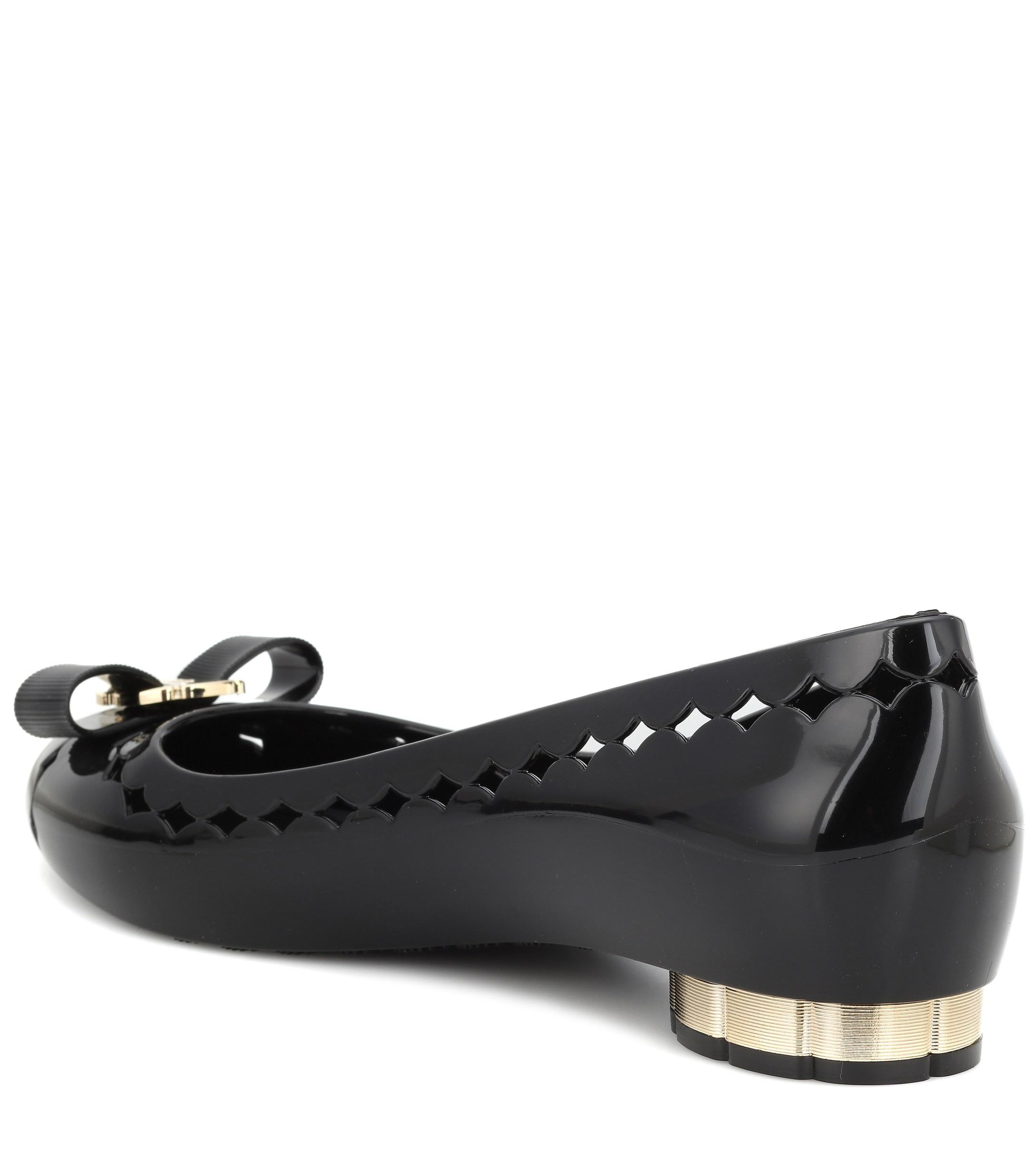 ferragamo jelly ballet flat
