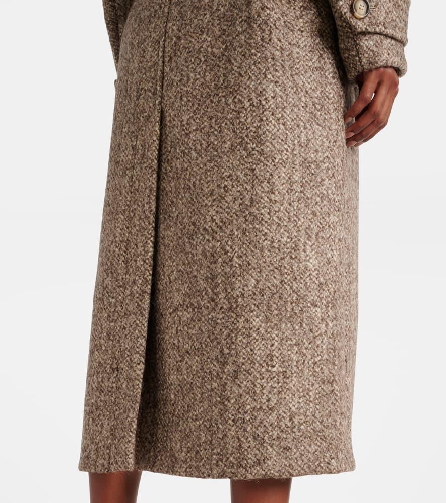 コート Sportmax Melange Brown Wool Blend Denaro Coat SportMax Melange Brown Wool Blend Denaro Coat Sportmax