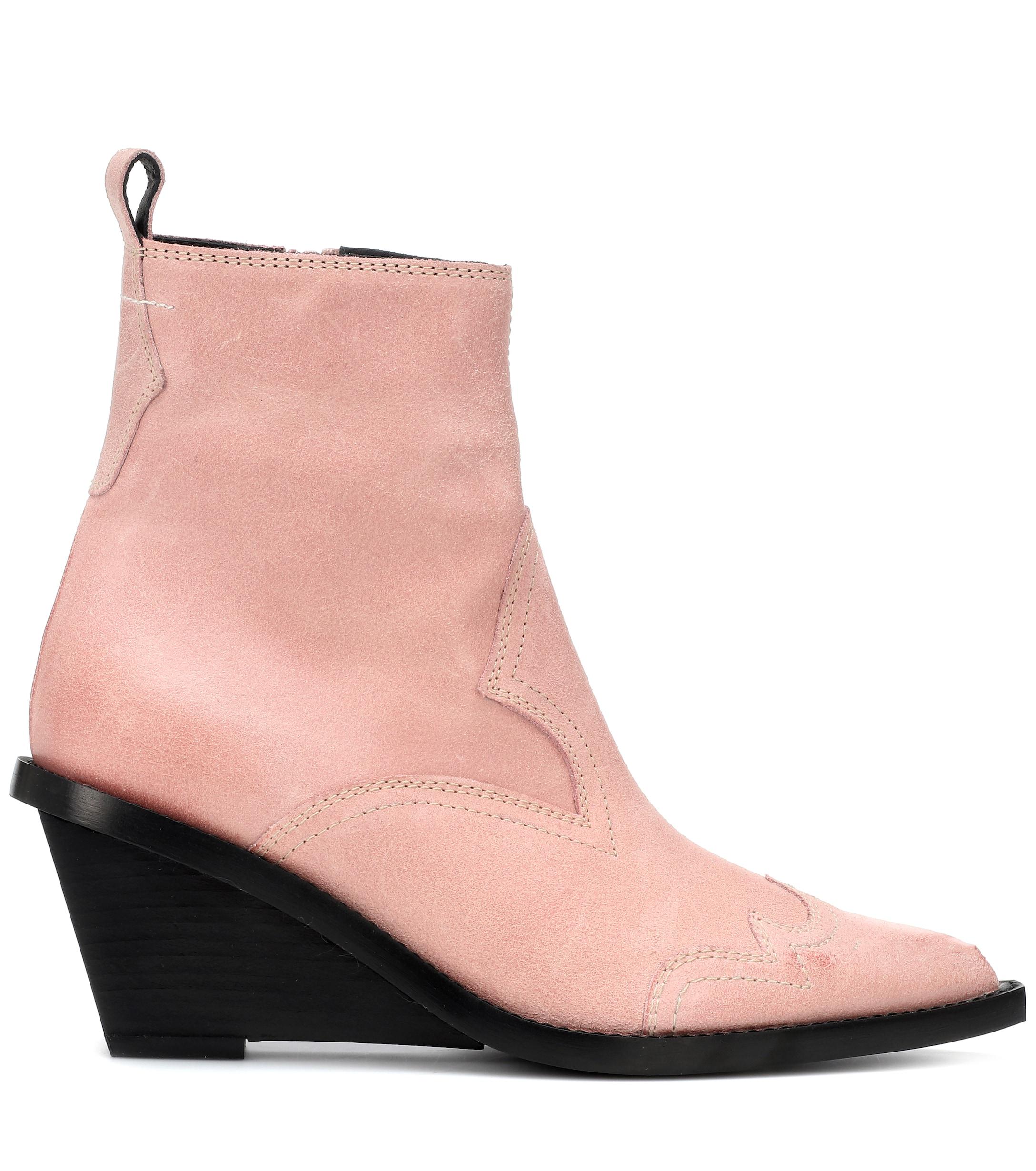 light pink chelsea boots
