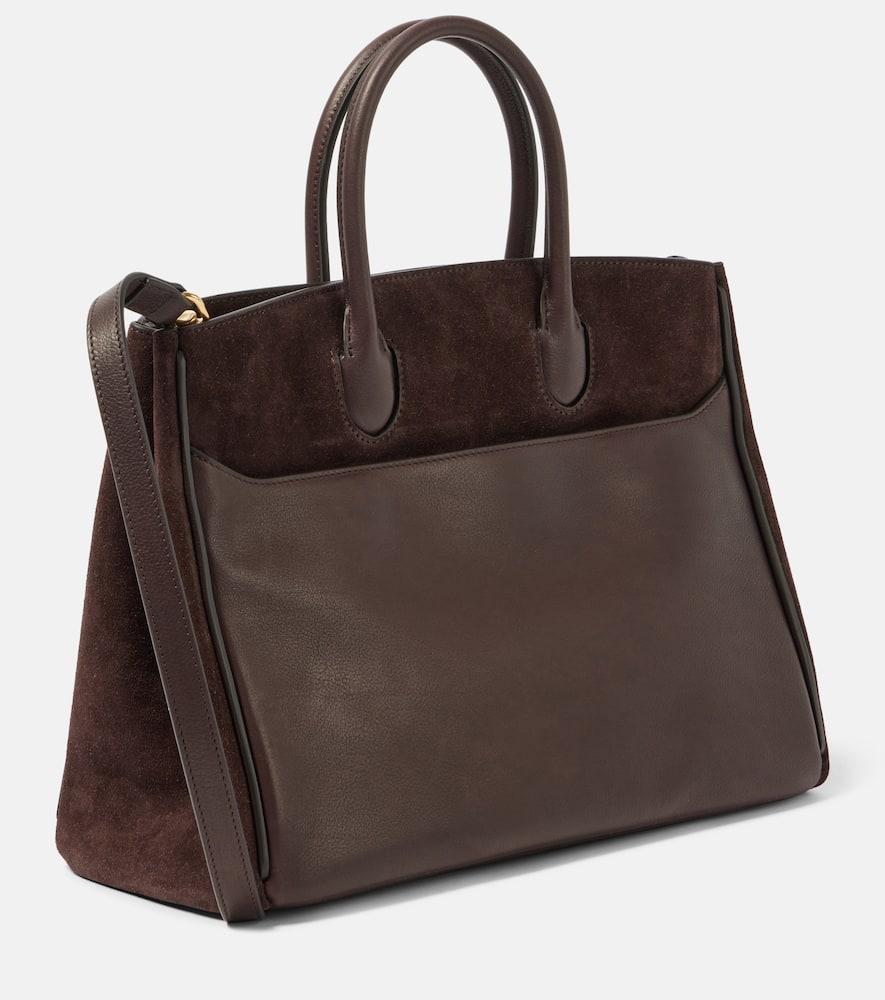 【送料&関税込】Burberry Brown Suede Small Rocking Horse Han Burberry Brown Suede Small Rocking Horse Handbag | italist