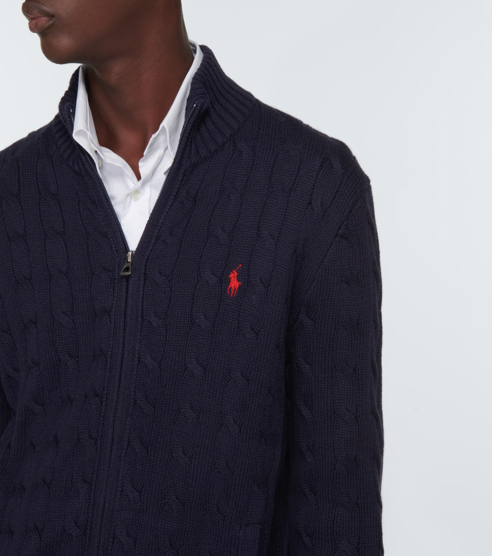Polo Ralph Lauren Cable-knit Cotton Zip 
