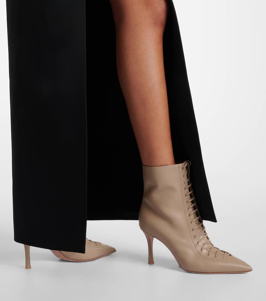 Malone Souliers Blaine 80 Leather Lace Up Ankle Boots in Natural Lyst