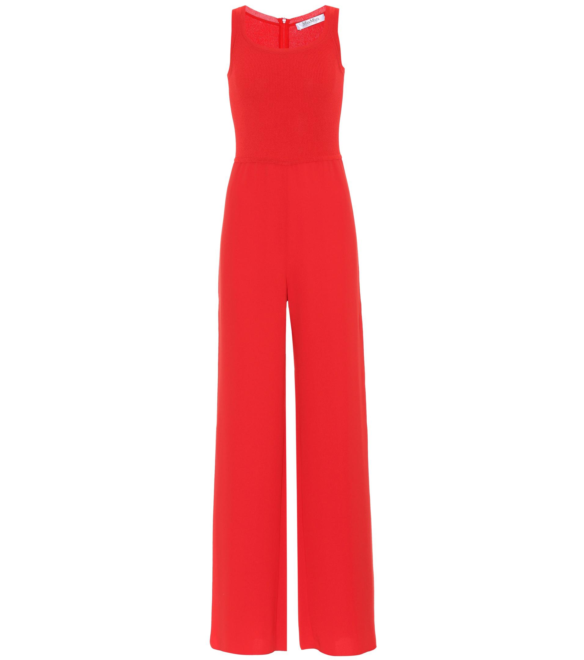 max mara red jumpsuit