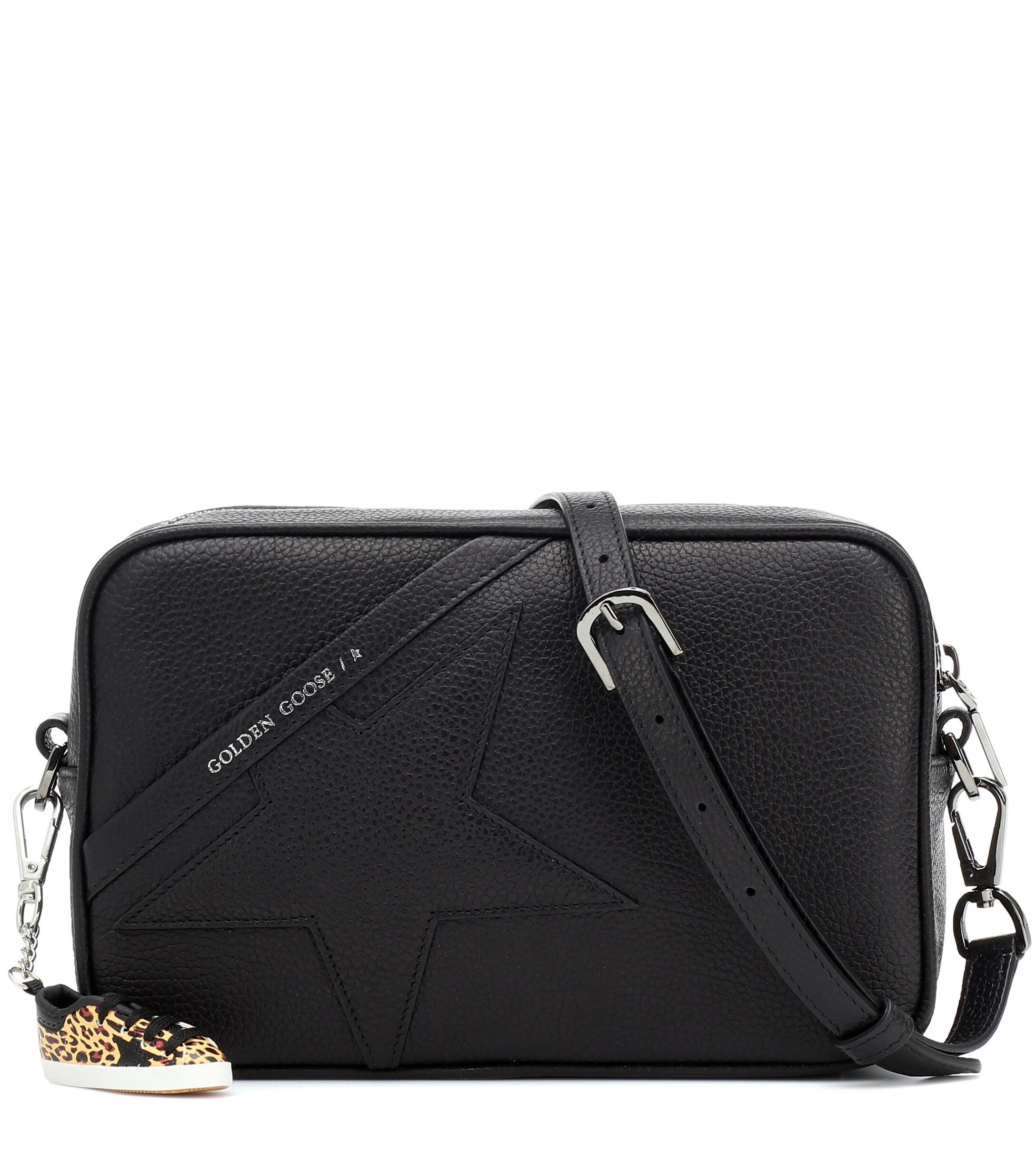 Golden Goose Deluxe Brand Goose Star Leather Shoulder Bag in Black Lyst
