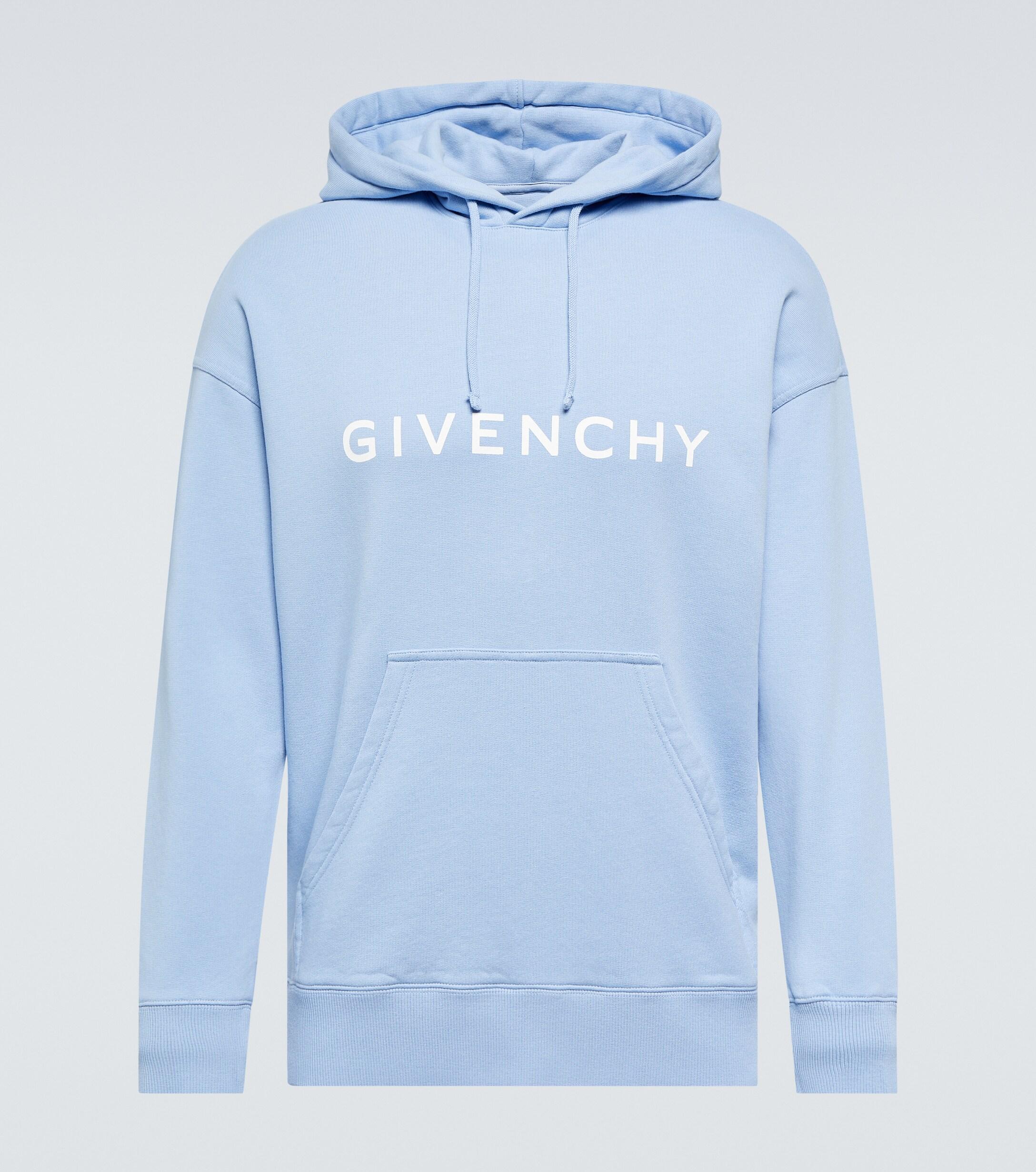 Sweat-shirt a capuche Archetype en coton a logo Givenchy pour homme en  coloris Bleu | Lyst
