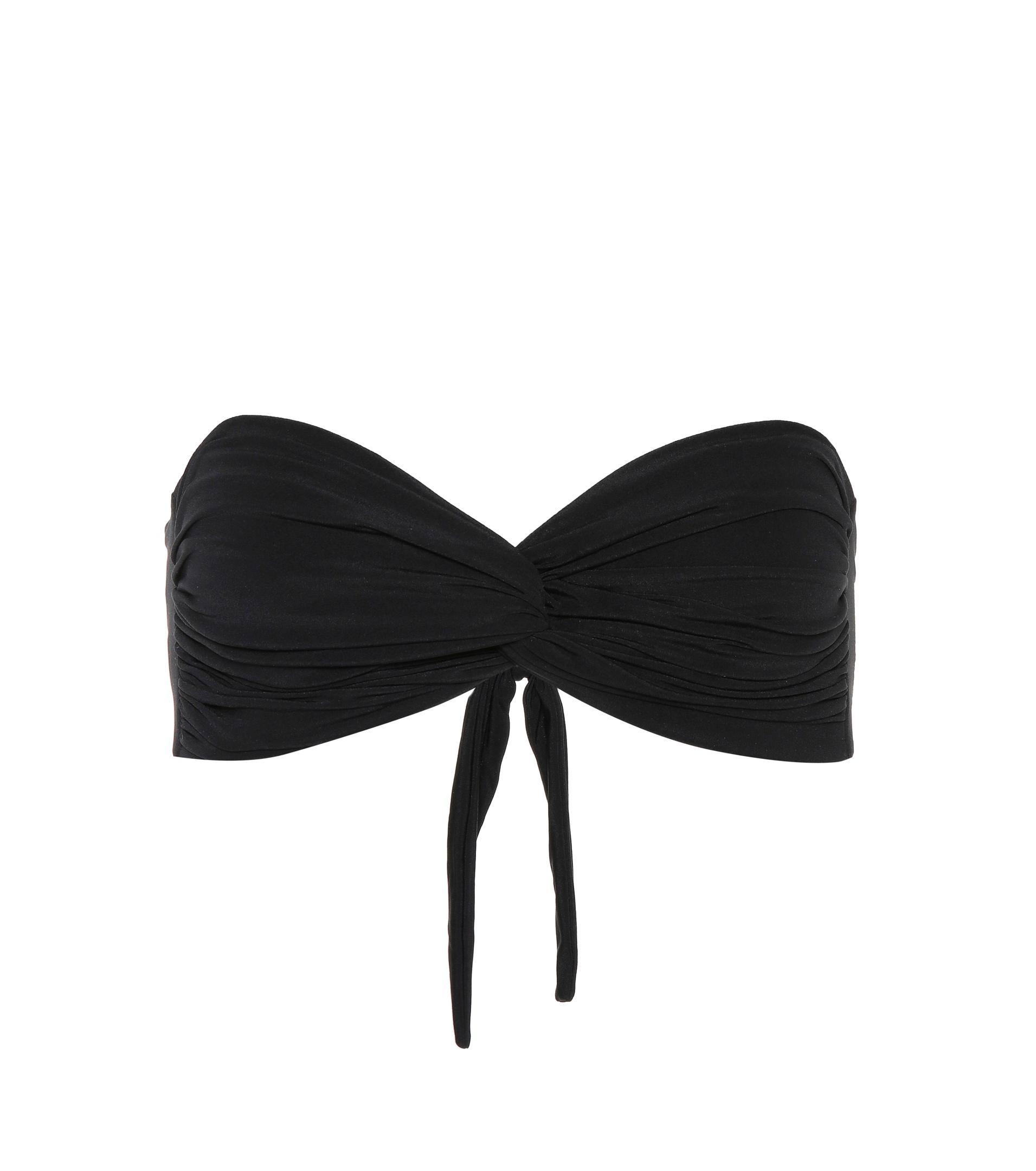Norma Kamali Johnny D Bra Bandeau Bikini Top in Black Lyst
