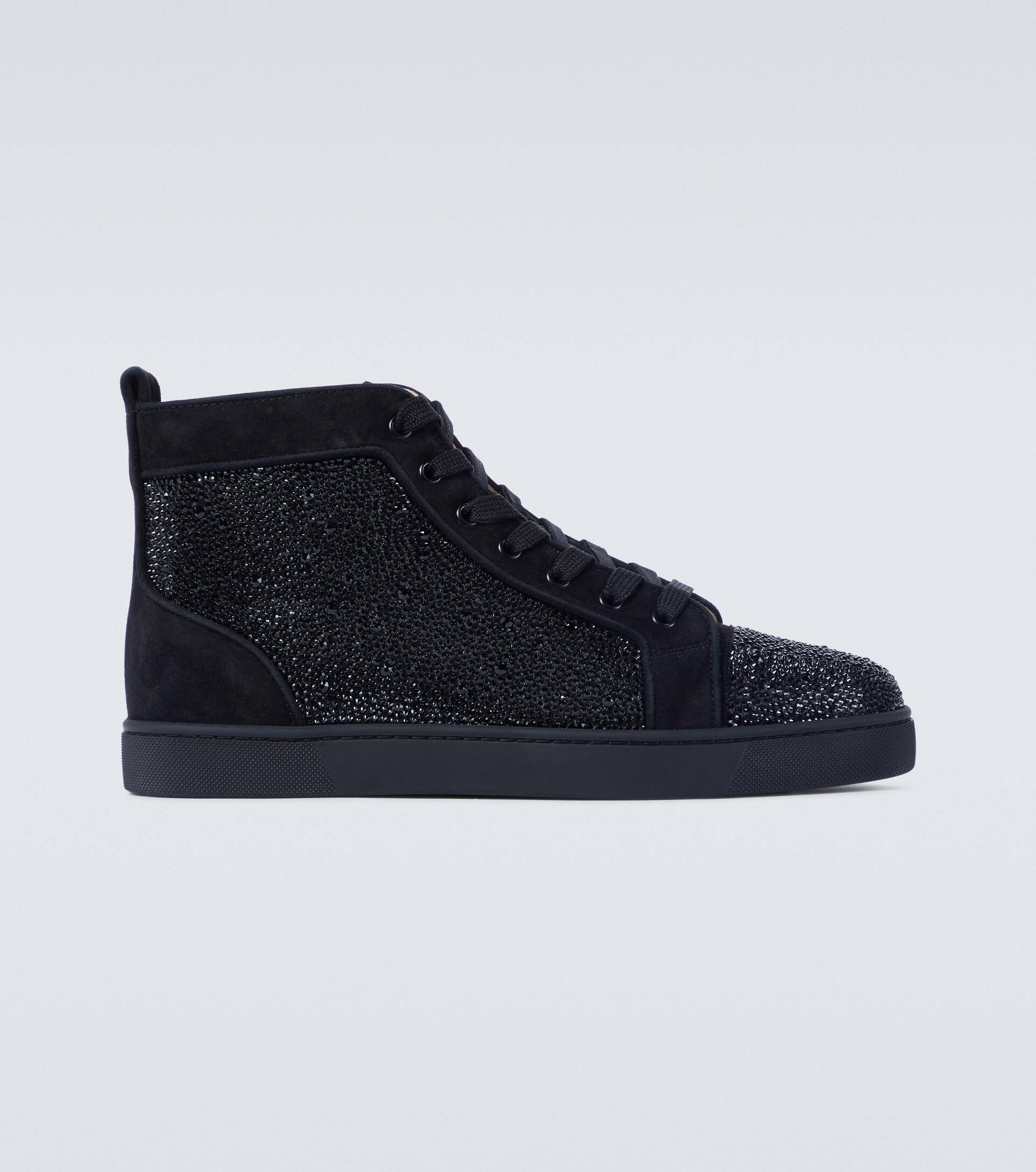 Christian Louboutin High-Top-Sneakers Louis Orlato aus Leder in Blau für  Herren | Lyst DE