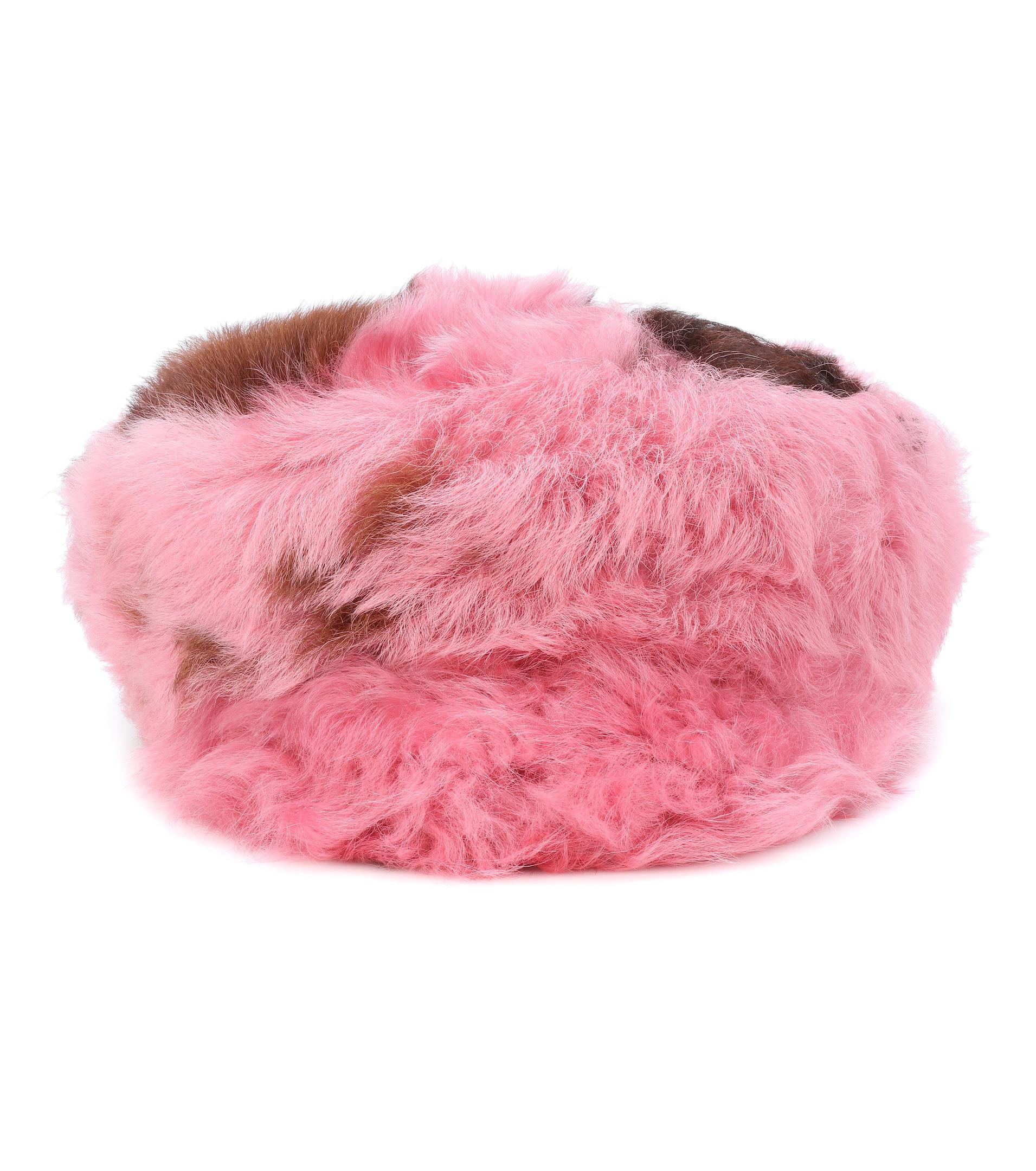 prada fur hat