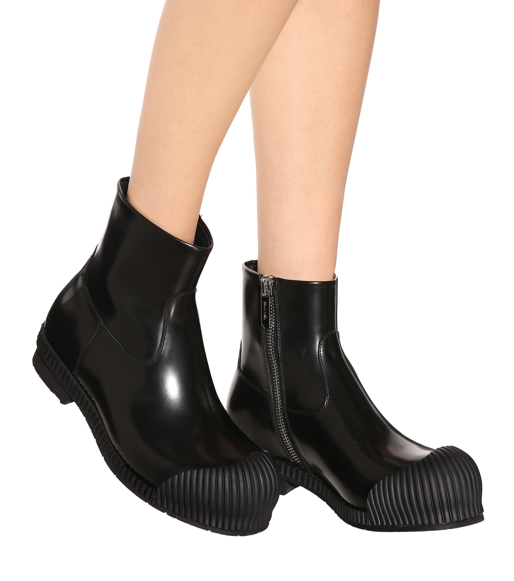 calvin klein patent boots