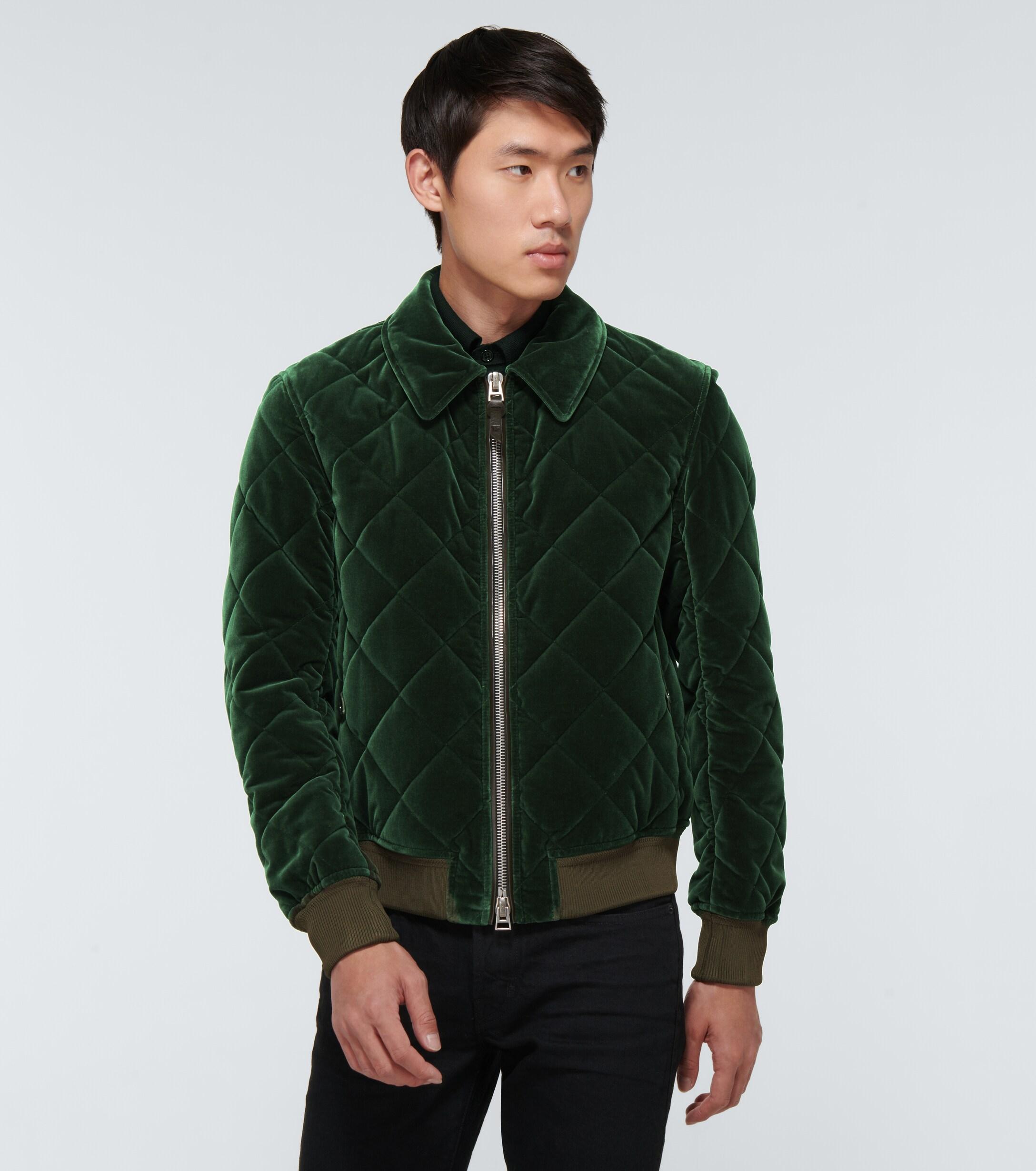 tom ford quilted bomber jacket