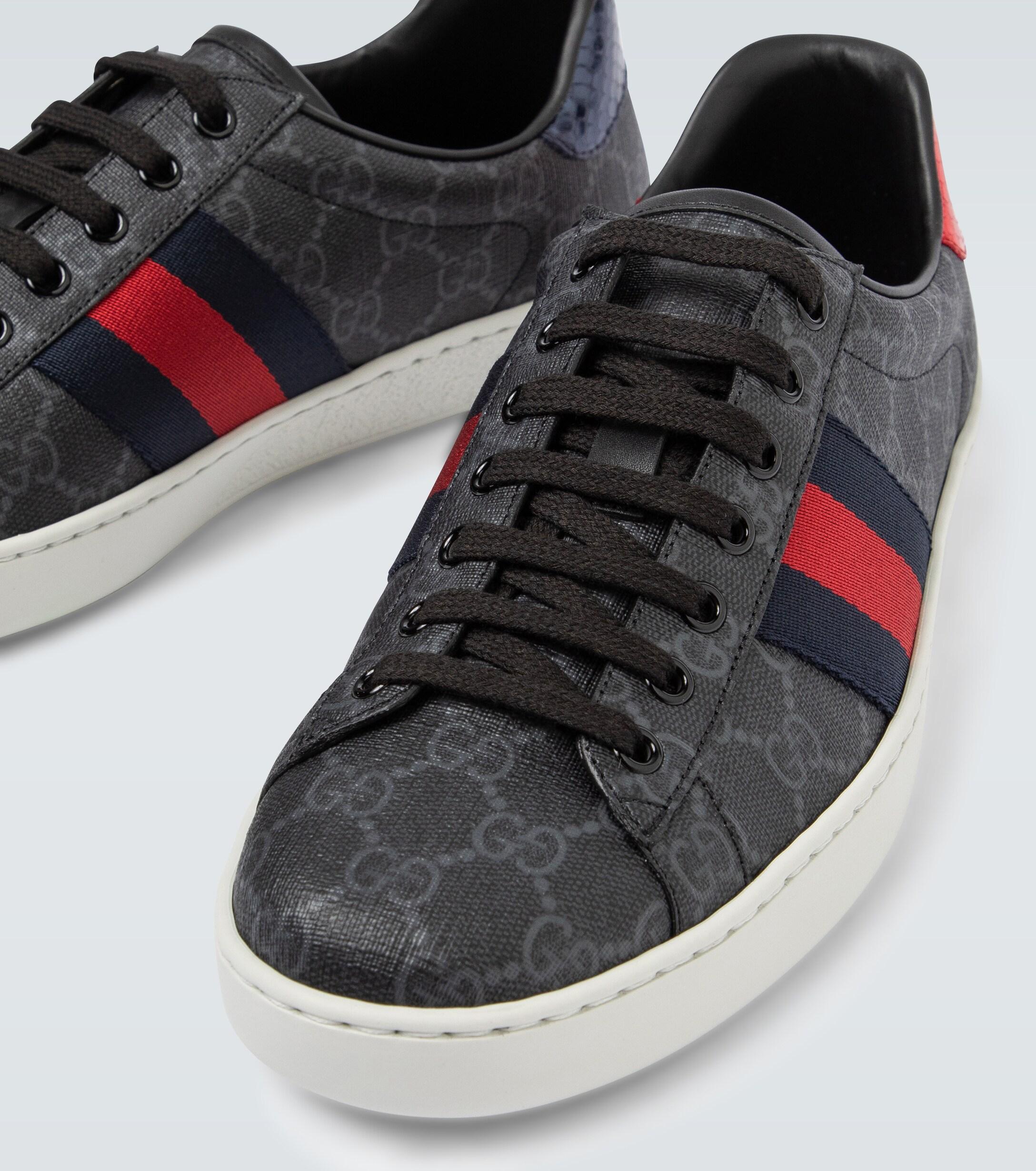 gucci ace gg supreme black