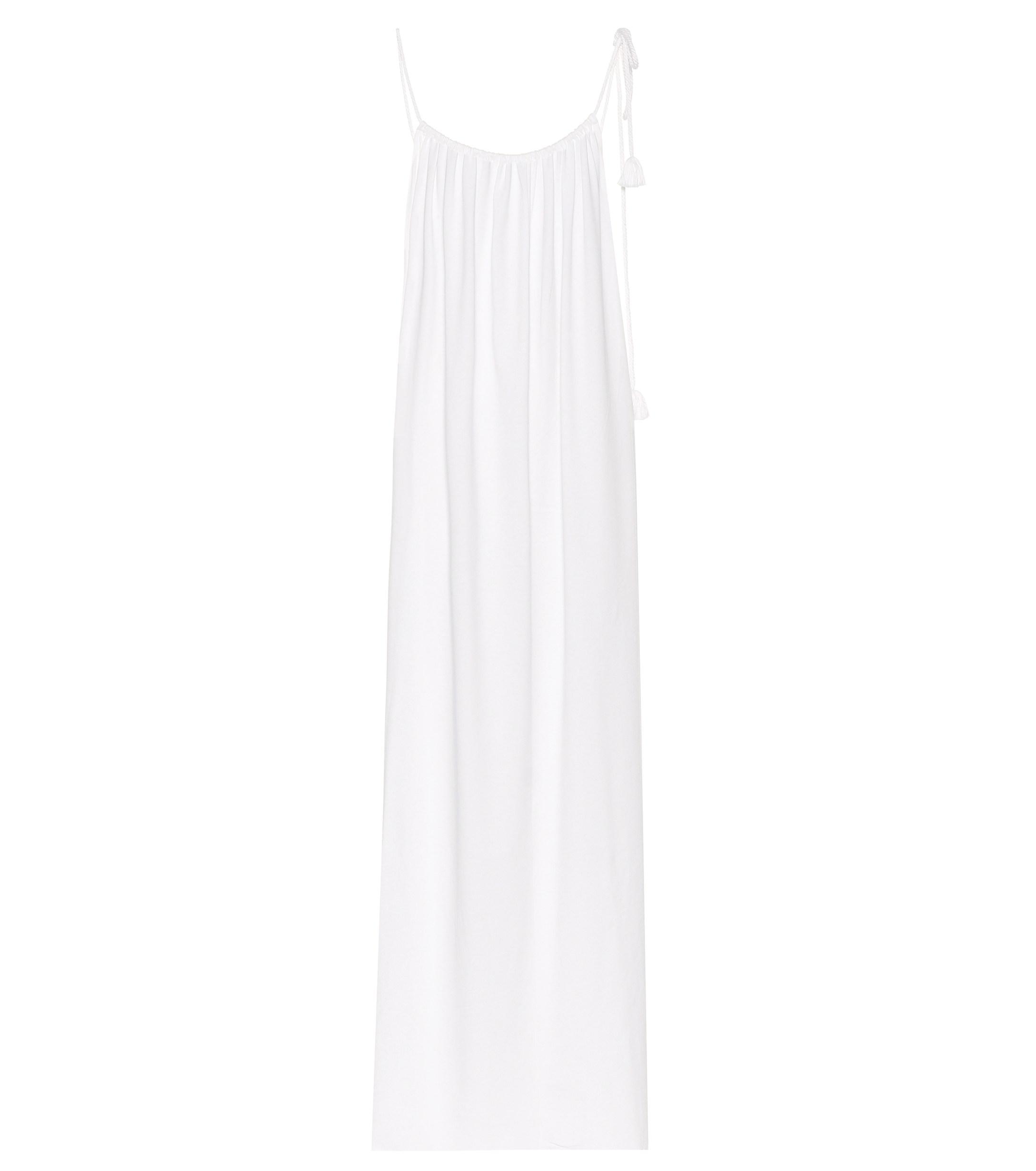 the row white gown