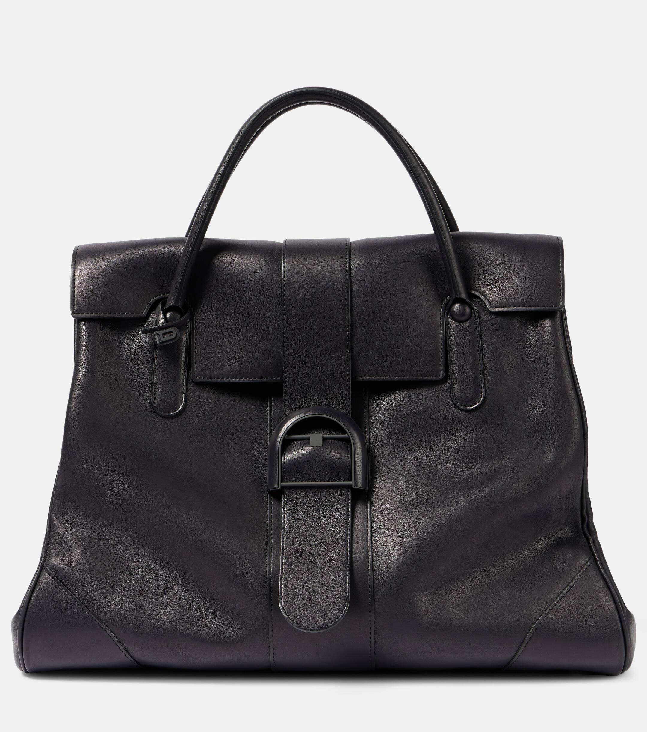 Delvaux Brillant Xxl Leather Tote Bag in Black Lyst Canada