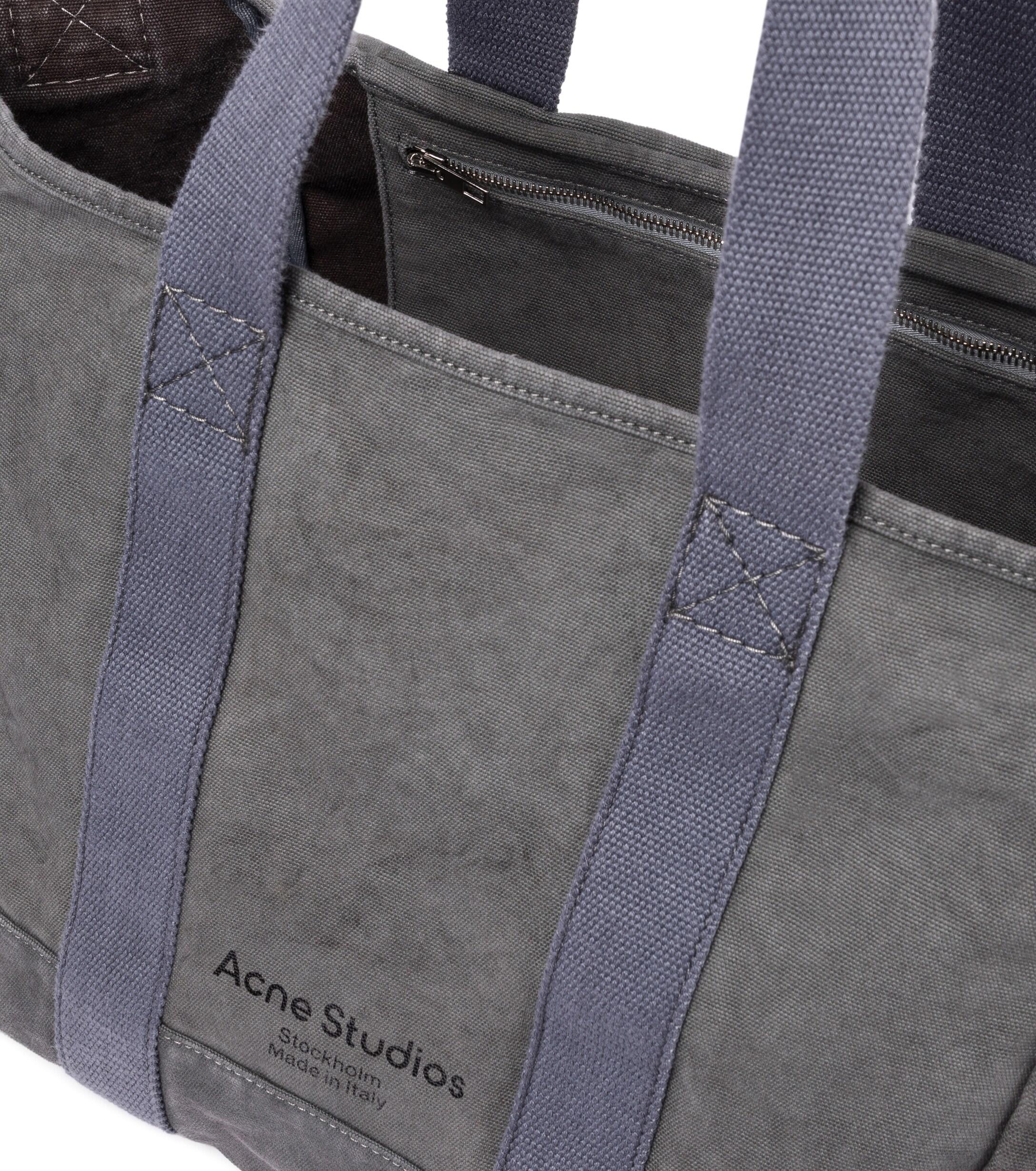 Acne Studios Webbing Canvas Tote in Gray Lyst