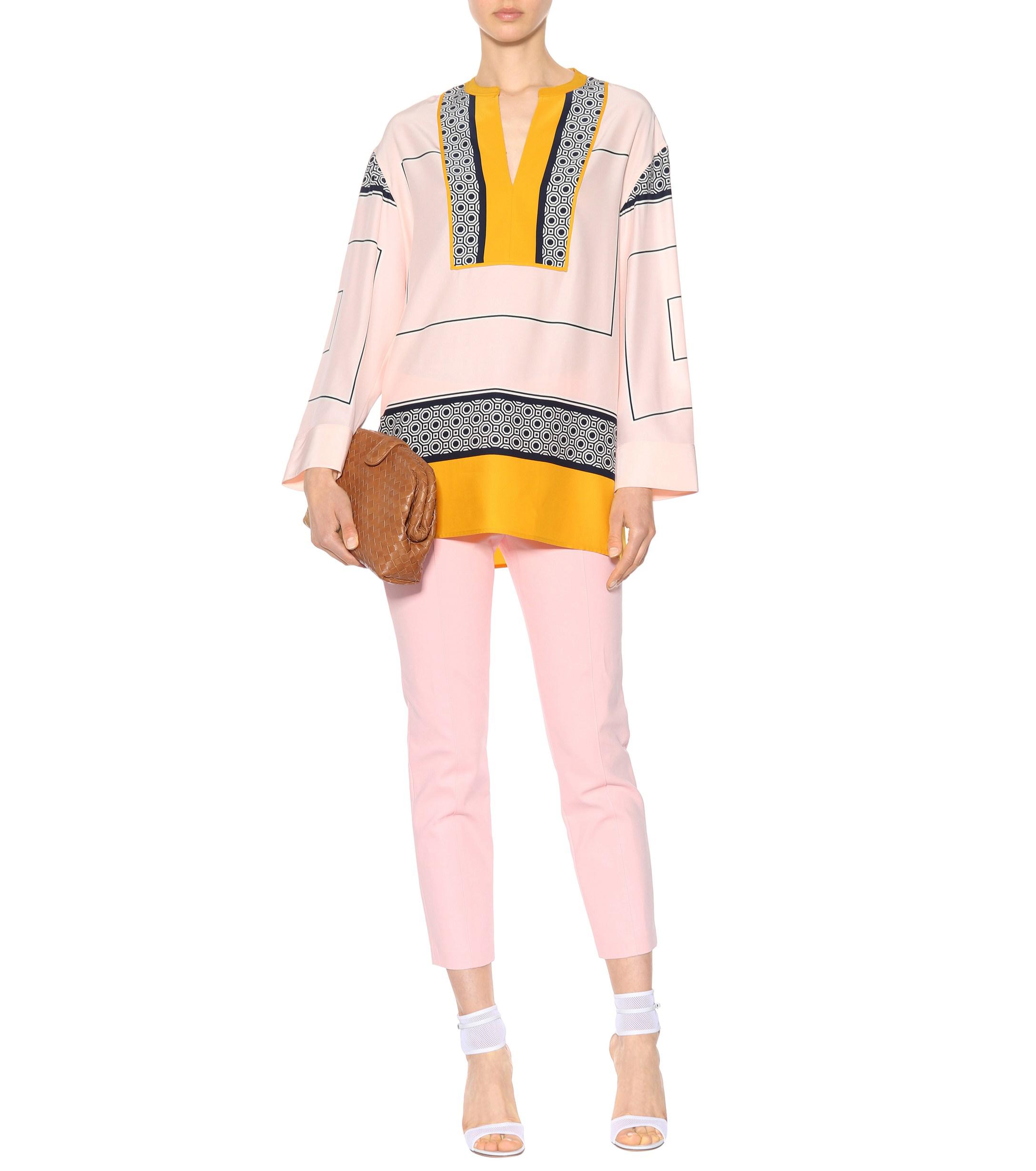 tory burch silk tunic