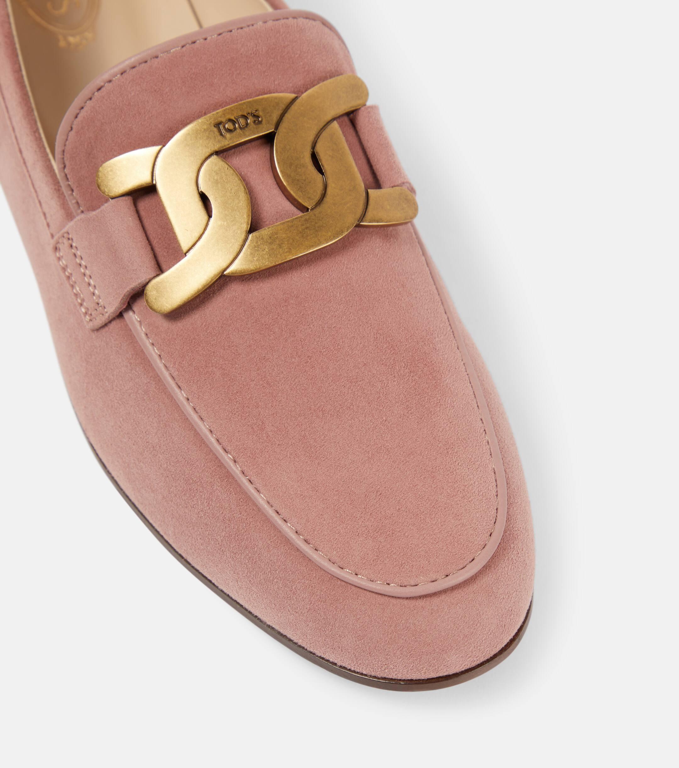 Tod's Kate Suede Loafers in Pink Lyst UK