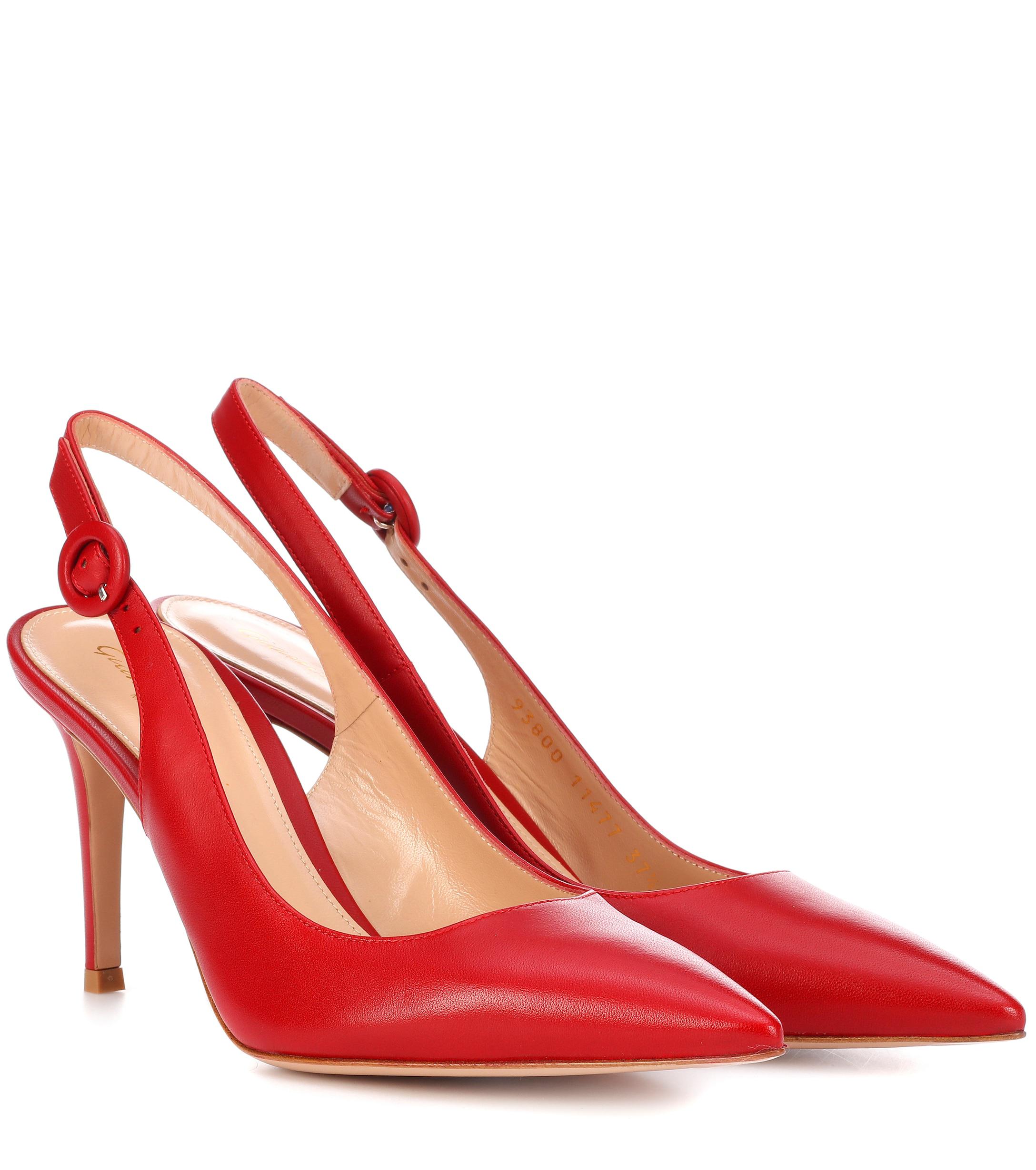 Gianvito Rossi Exclusive To Mytheresa.com – Anna 85 Leather Slingback ...