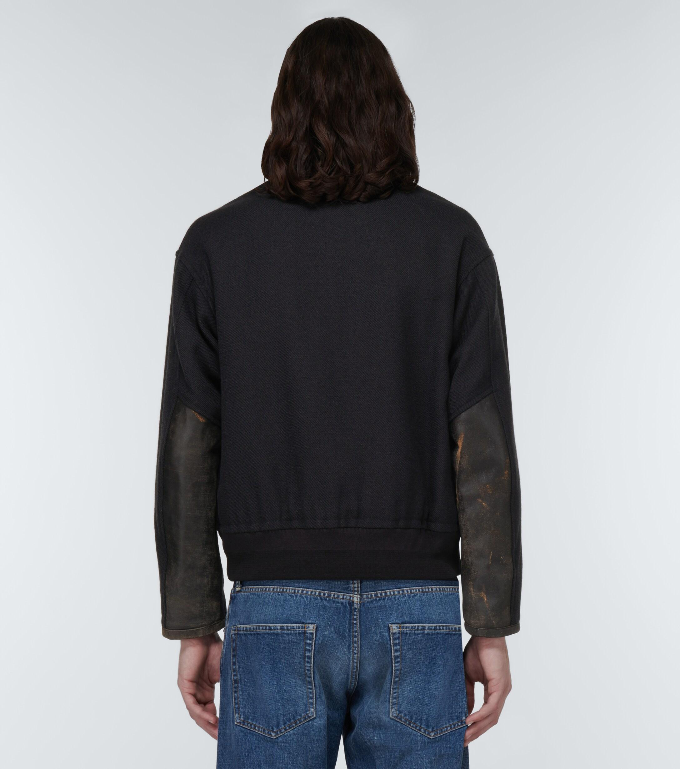 Visvim Harvey Twill Tweed Blouson Jacket in Black for Men