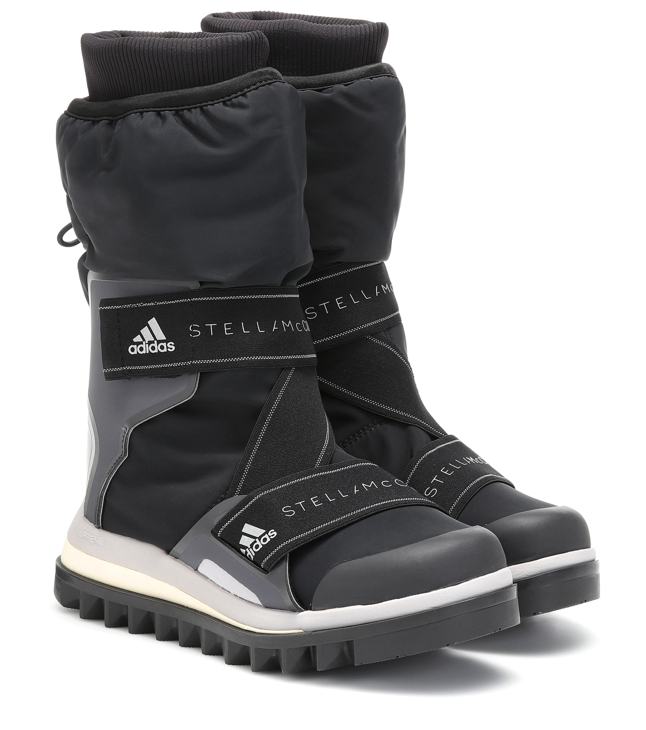 adidas By Stella McCartney Logo-detailed Nylon Winter Boots in Black - Lyst