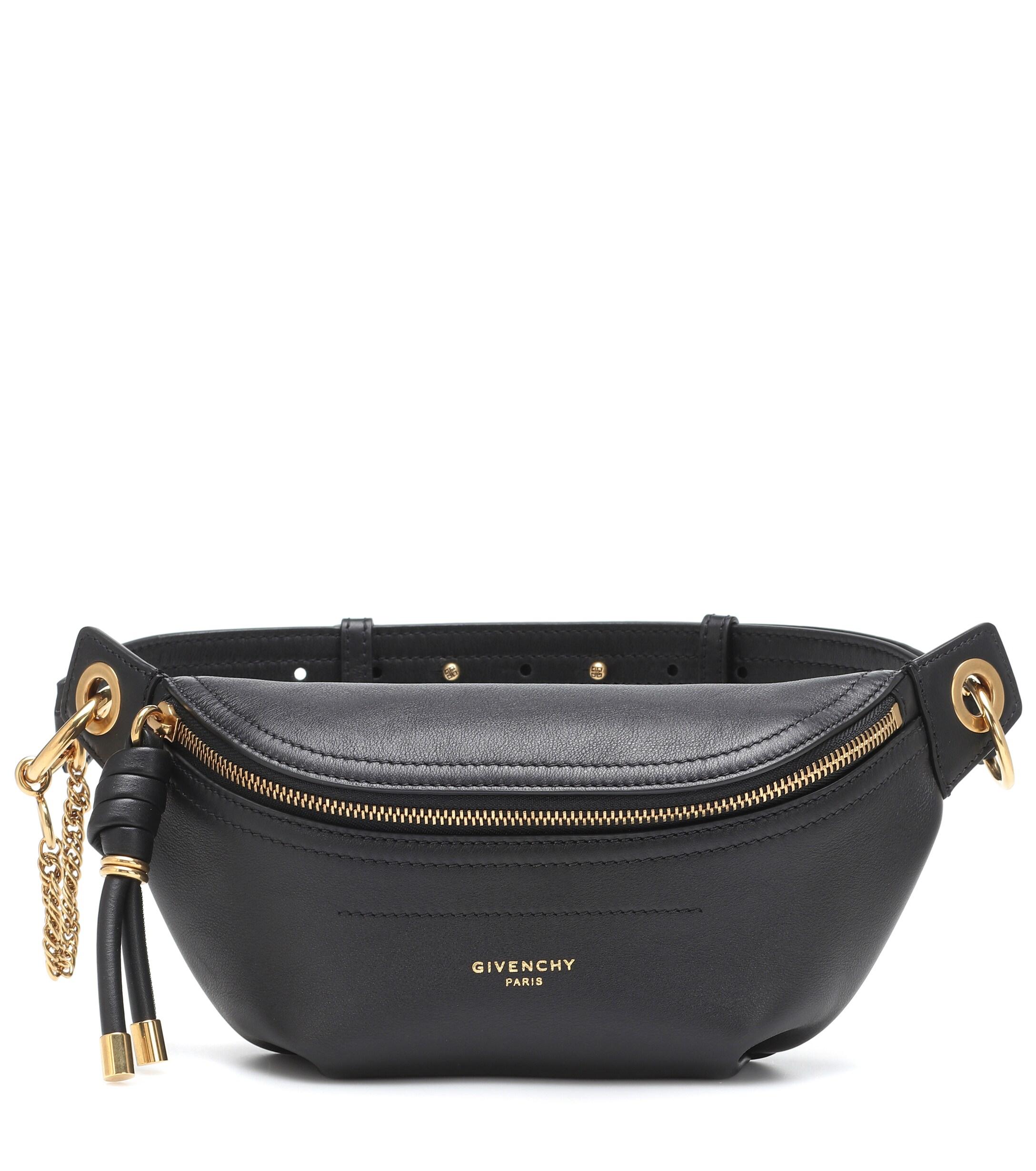 Givenchy Whip Small Leather Belt Bag in Black - Lyst