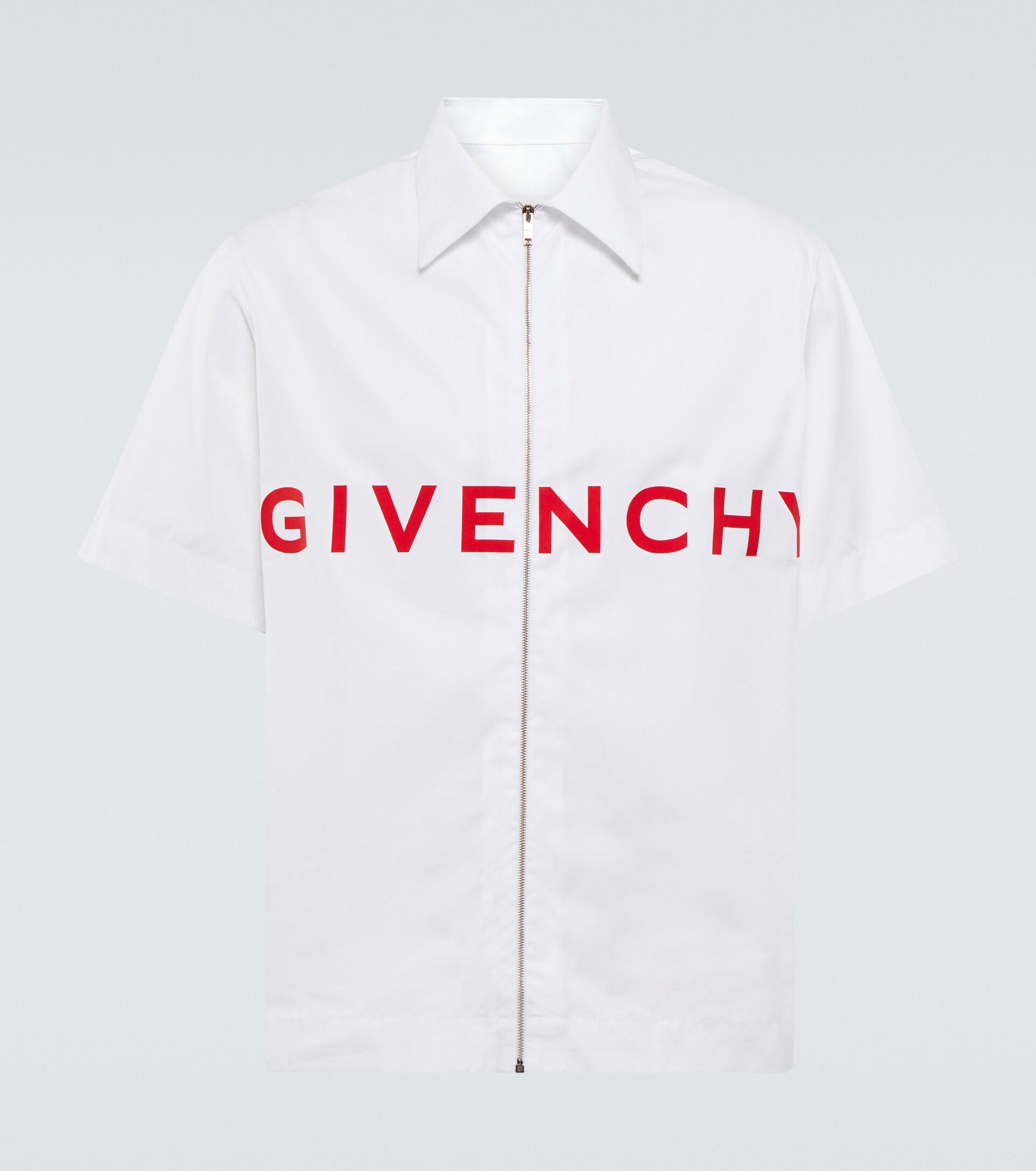 Givenchy X Disney® Logo Cotton Poplin Shirt in White for Men | Lyst