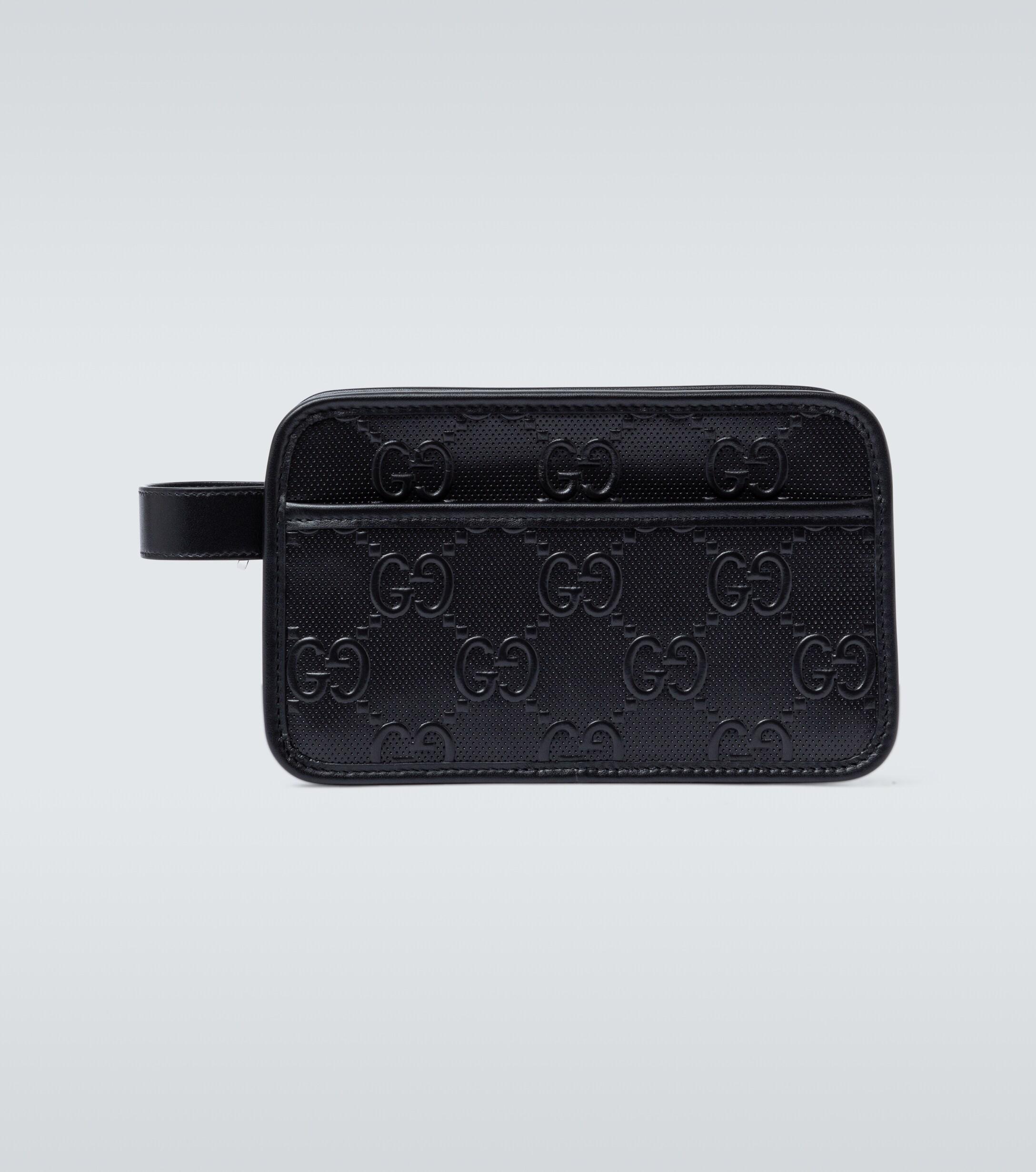 black gucci embossed bolsa