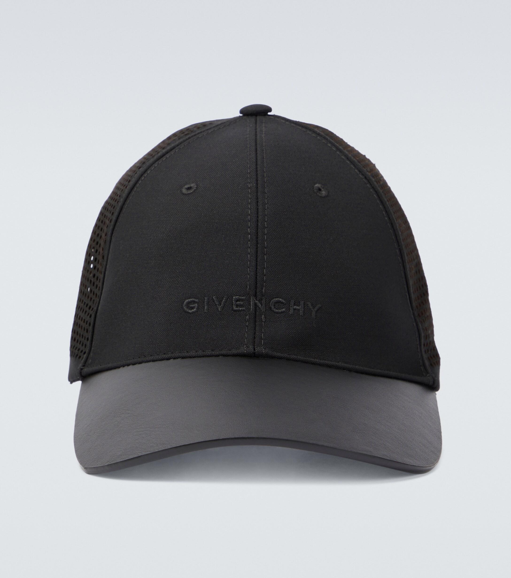 Givenchy Perforated Wool Baseball Cap in Black for Men | Lyst Australia