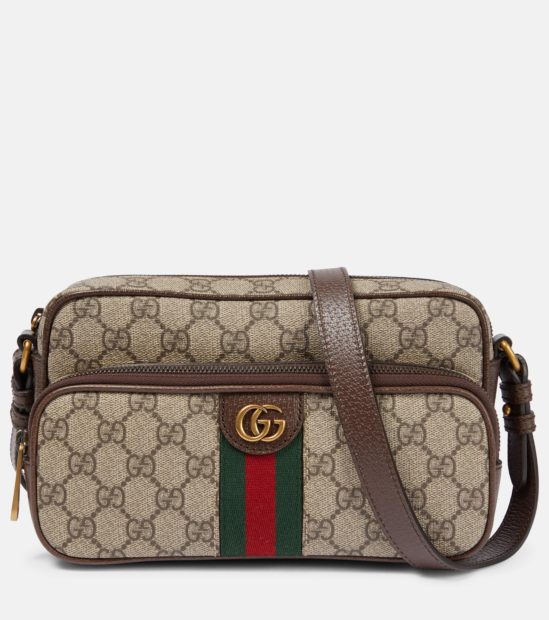 Gucci Ophidia Small Canvas Messenger Bag in Brown | Lyst