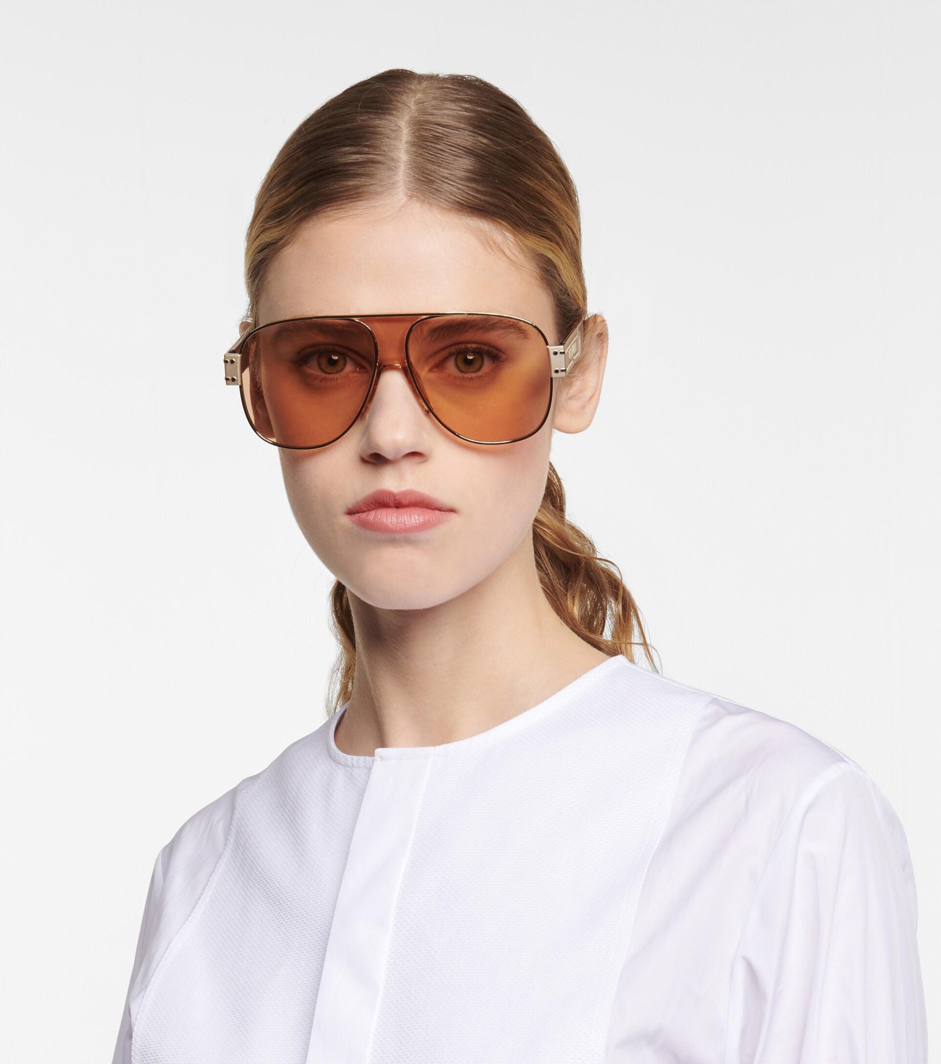 Dior Diorsignature A3u Aviator Sunglasses in Pink | Lyst