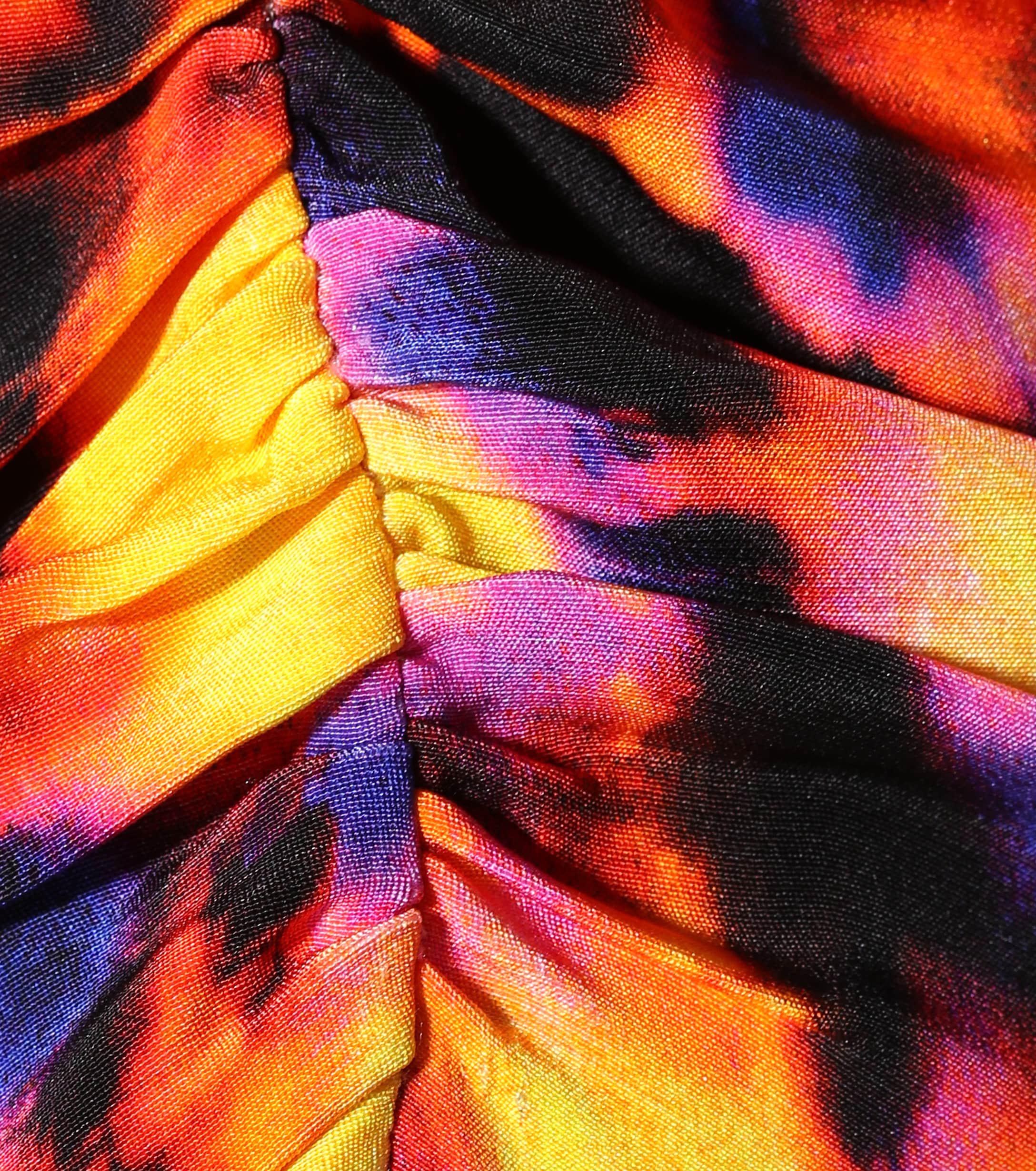 Ellery Printed Silk Top in Orange Lyst