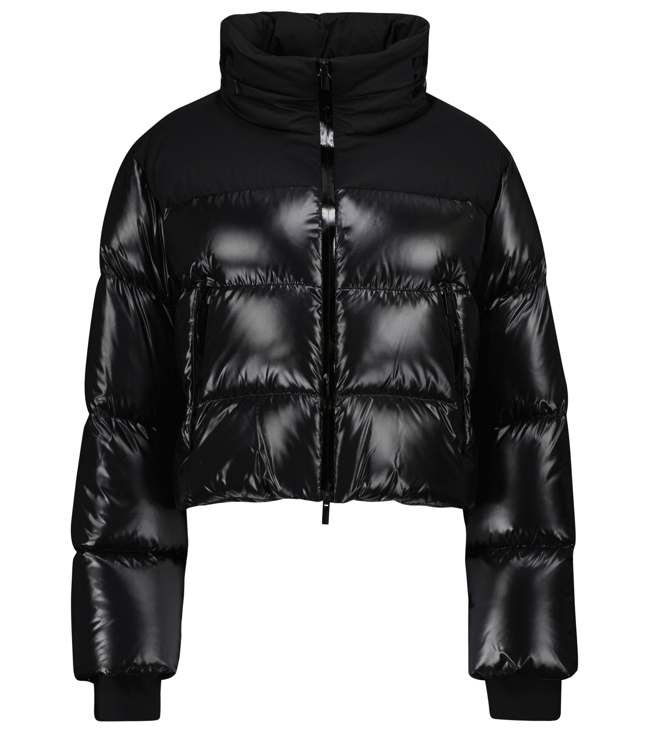 moncler cropped puffer jacket