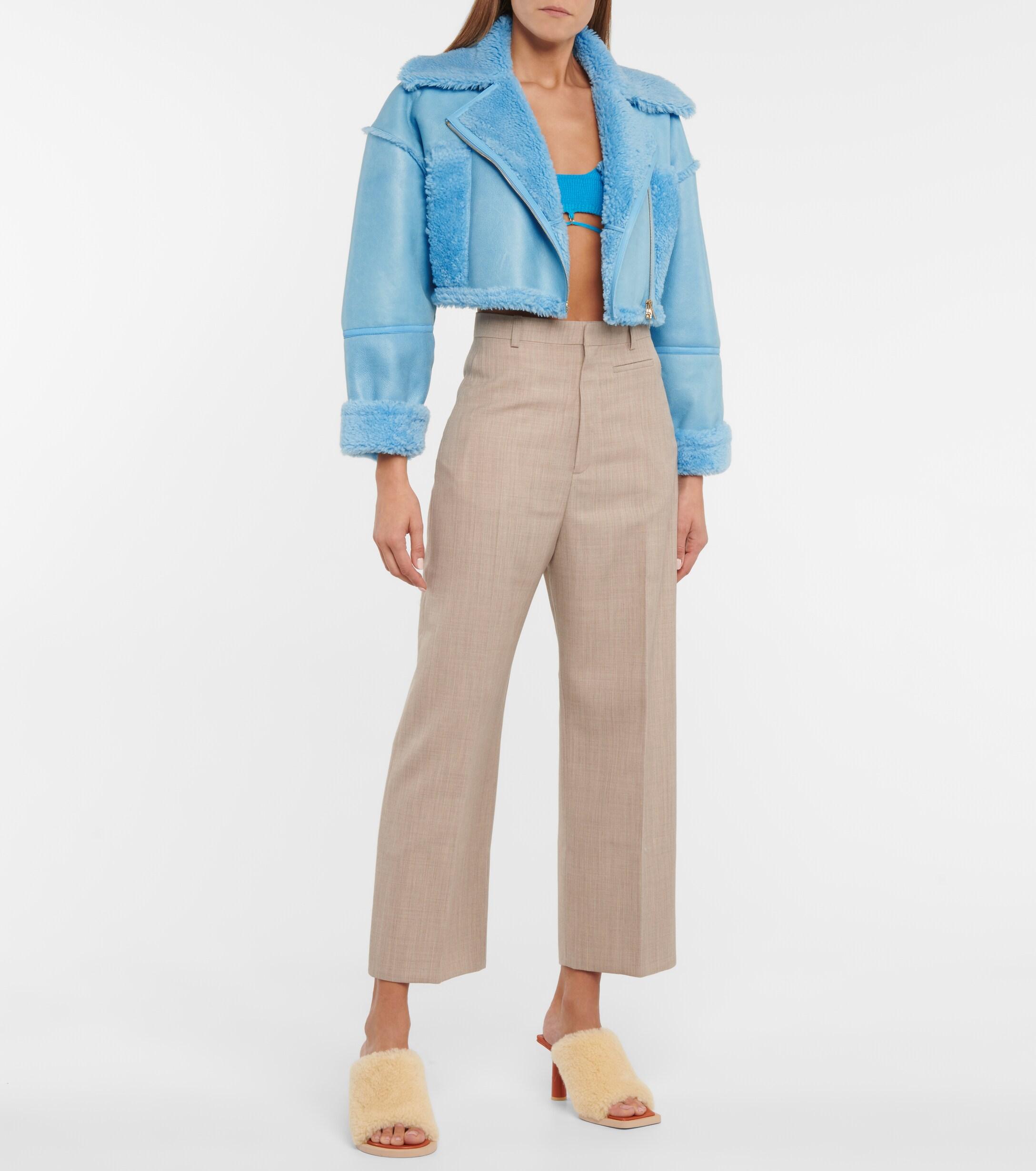 Jacquemus La Veste Paioù Shearling-lined Leather Jacket in Jacquemus La Veste Paioù Shearling-lined Leather Jacket in