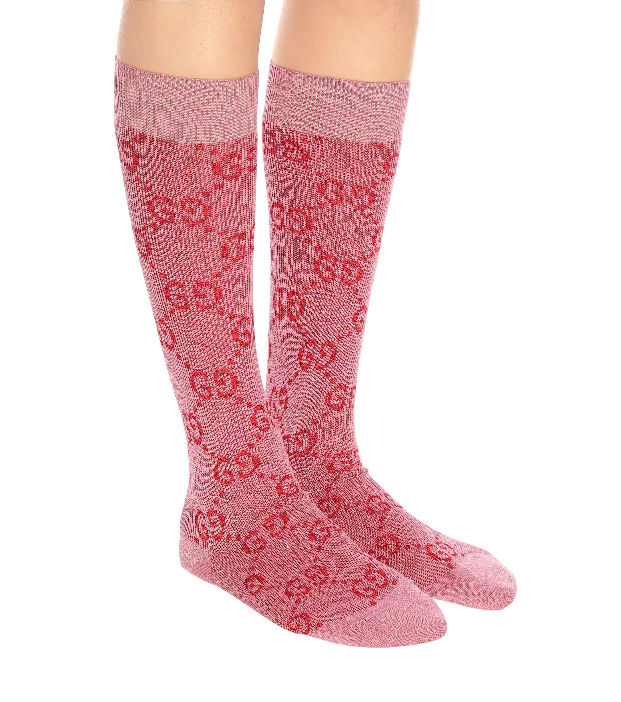 pink gg socks
