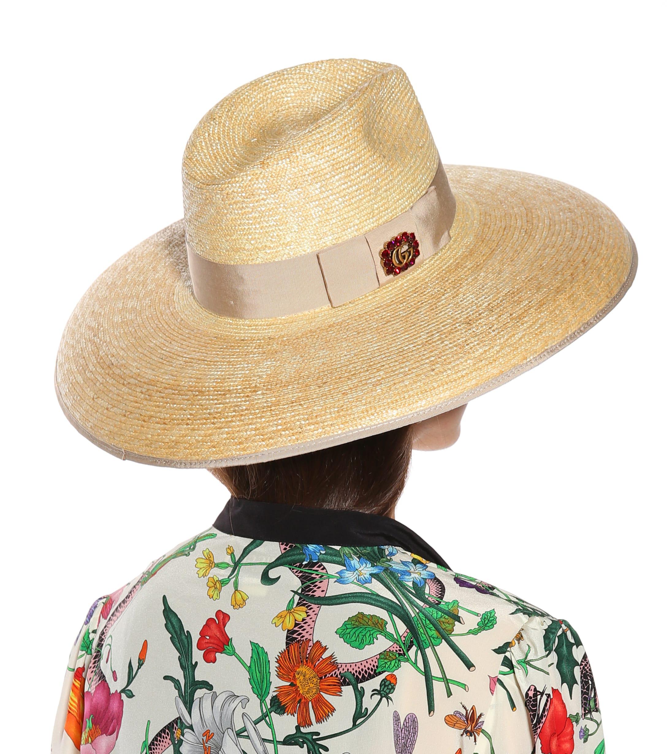 gucci wide brim hat