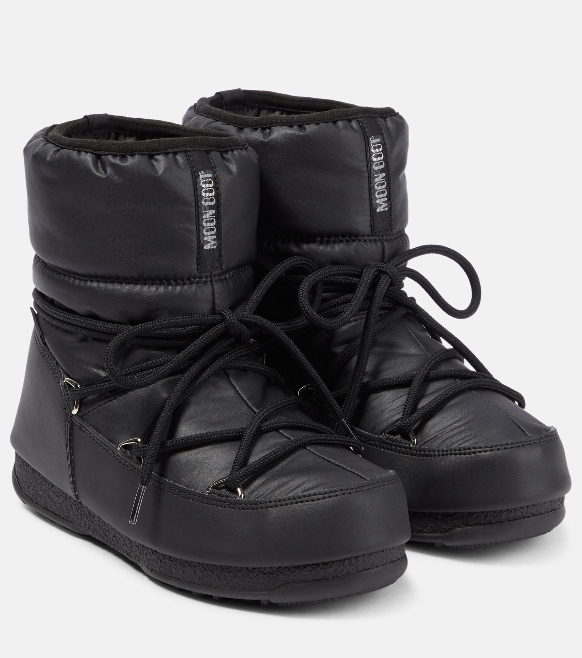 Moon Boot Low Nylon Wp 2 Snow Boots in Black | Lyst