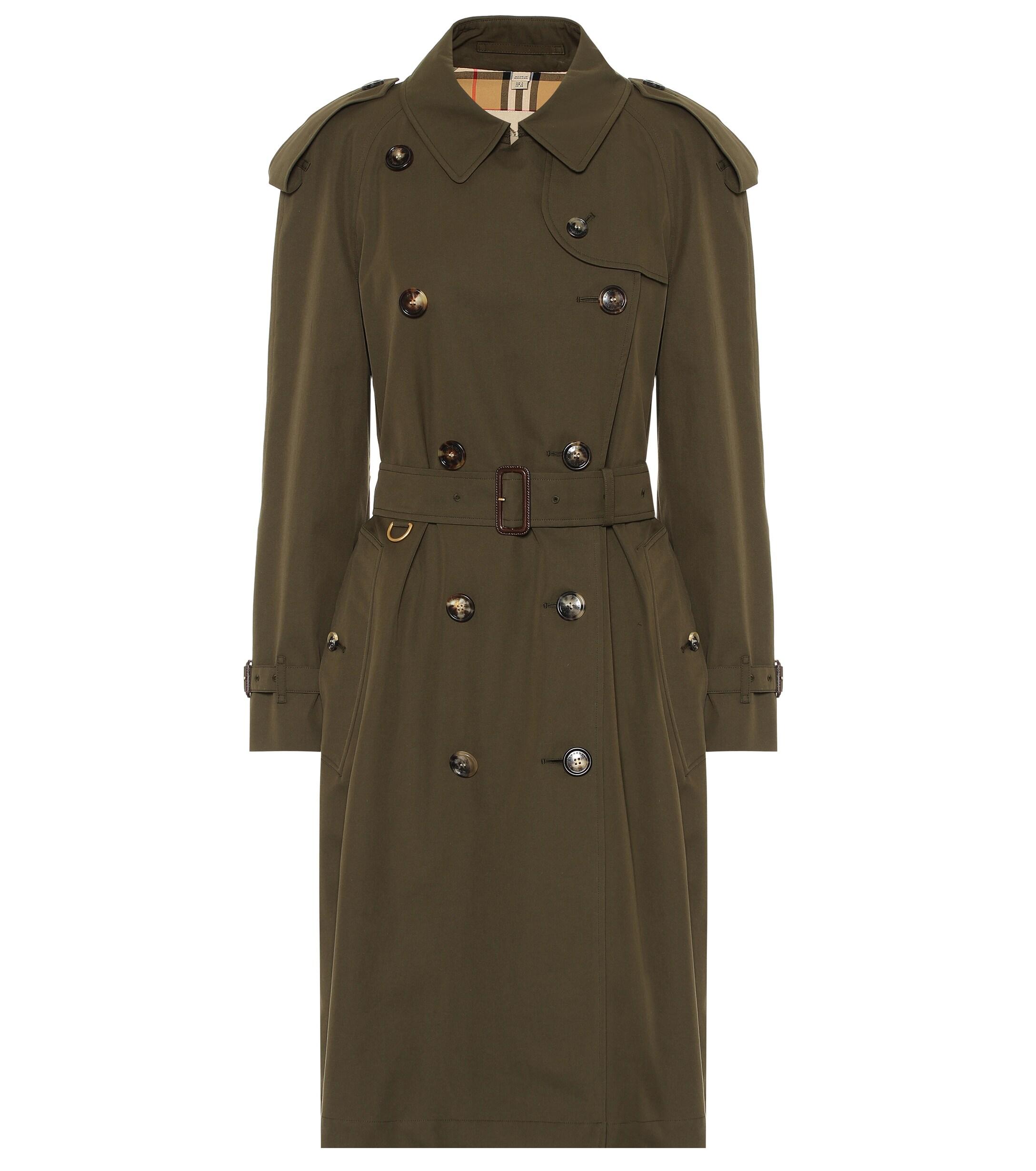 Burberry Cotton The Westminster Heritage Trench Coat in Military Khaki ...