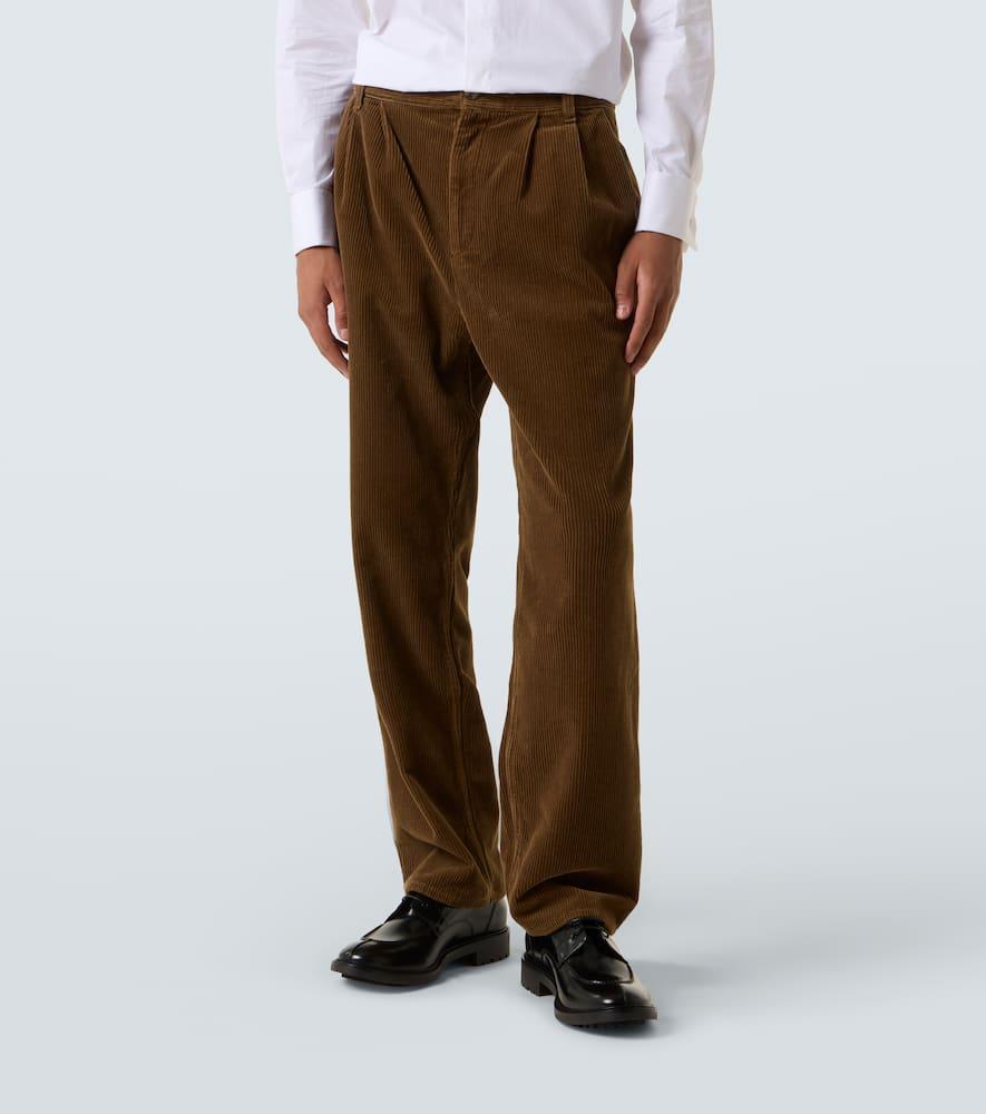【関税&送料込】Saint Laurent Dark Brown Cotton Pant Men's Saint Laurent Pants | Lyst