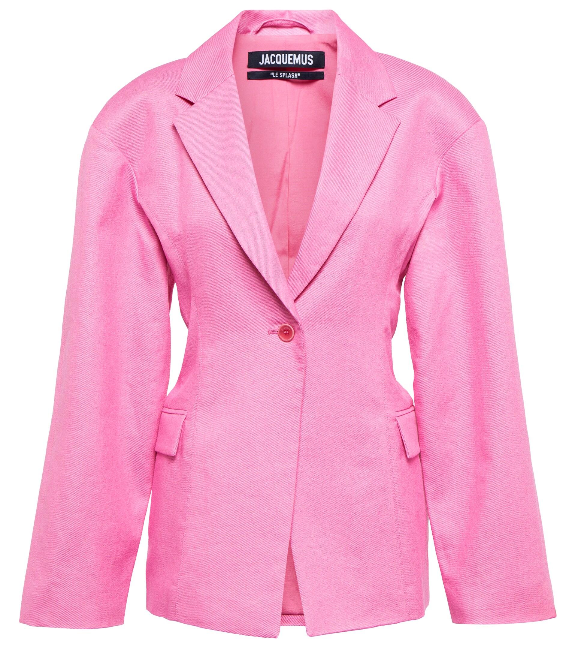 Jacquemus La Veste Fresa Linen-blend Blazer in Pink | Lyst
